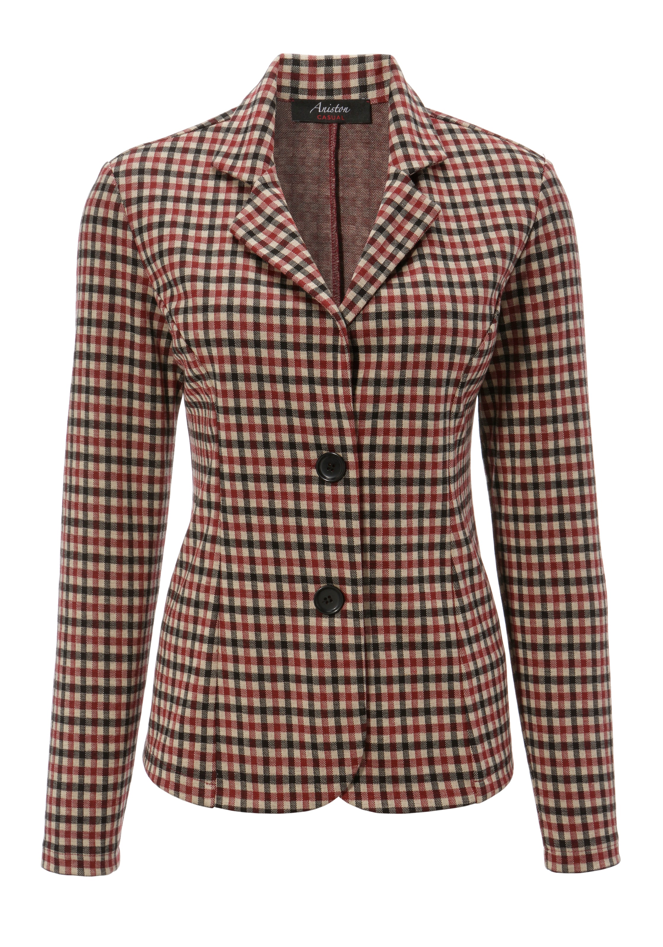 Aniston CASUAL Sweatblazer, im Karo-Dessin