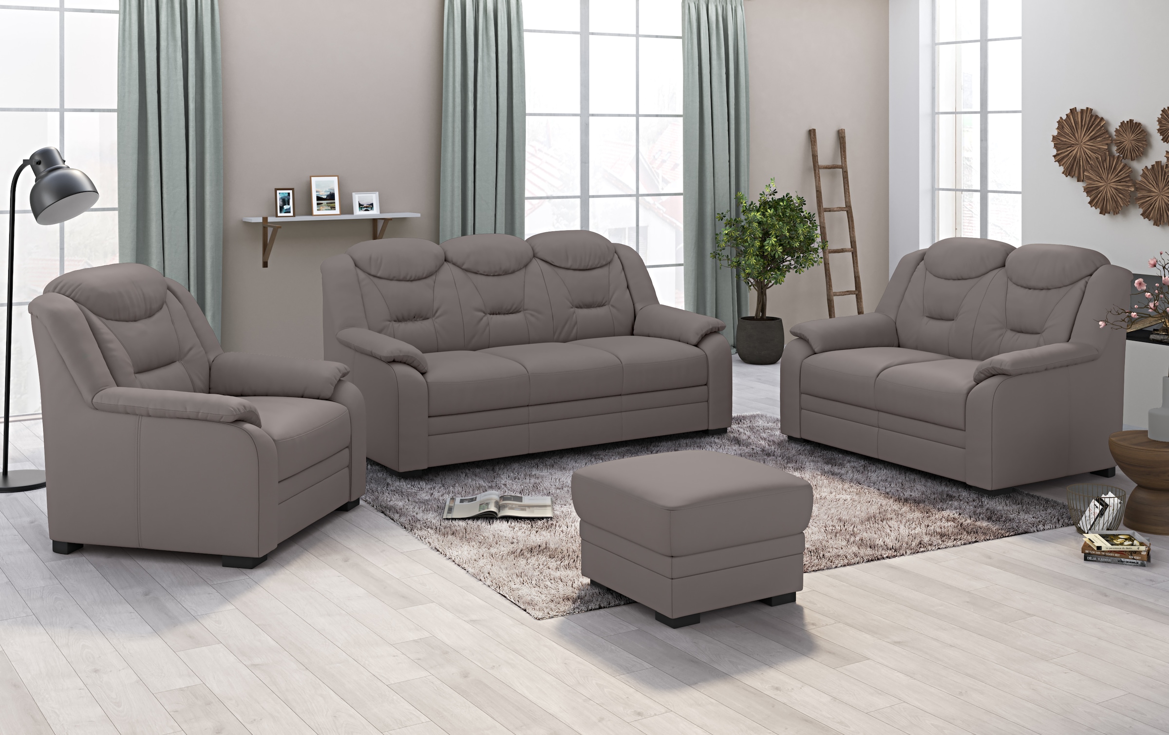 COTTA 3-Sitzer »Marcus« Sofa mit hoher Rückenlehne günstig online kaufen