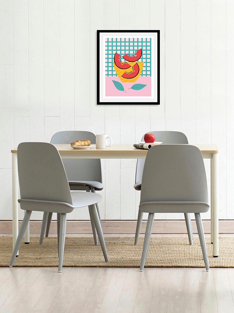 queence Bild »Findus«, Obst-Obst Bilder-Essen-Lebensmittel-Kunst-Abstrakt-F günstig online kaufen