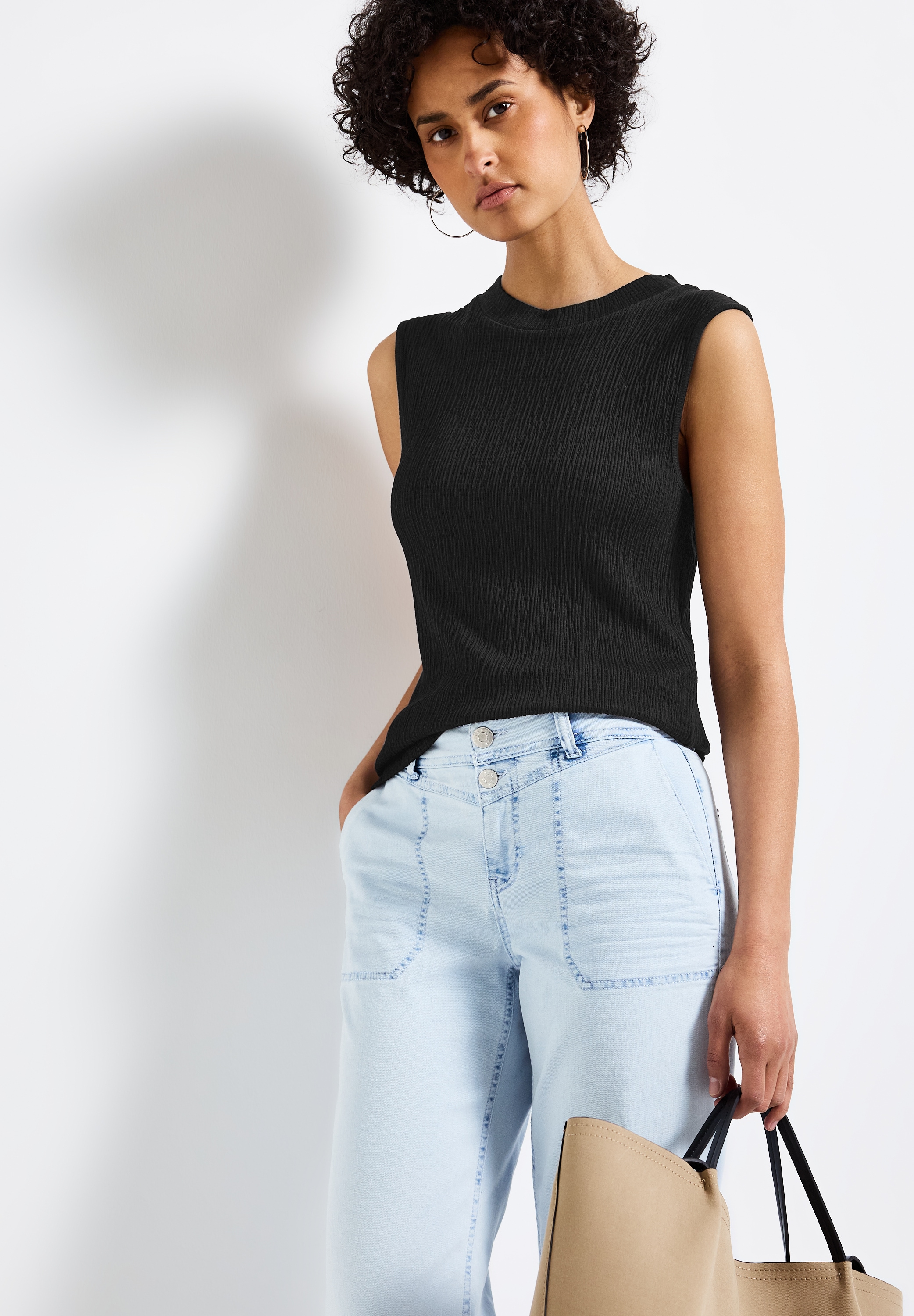 STREET ONE Tanktop mit Struktur Muster