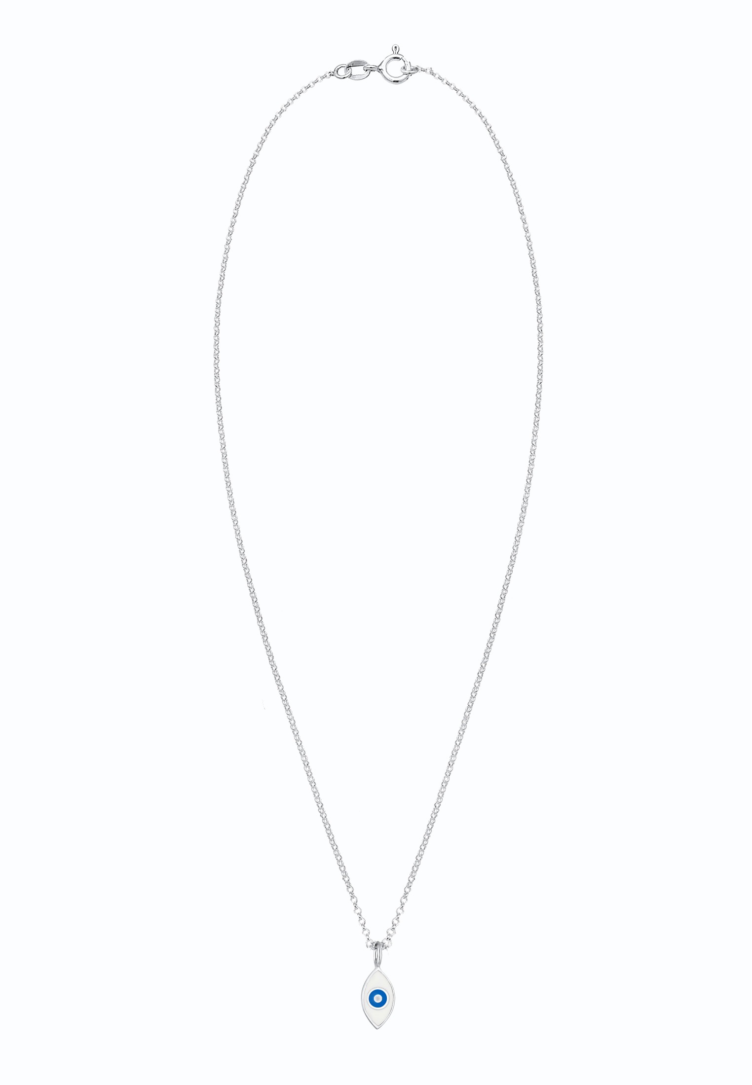 Elli Kette mit Anhänger »Erbskette Evil Eye Symbol Emaille 925er Silber«