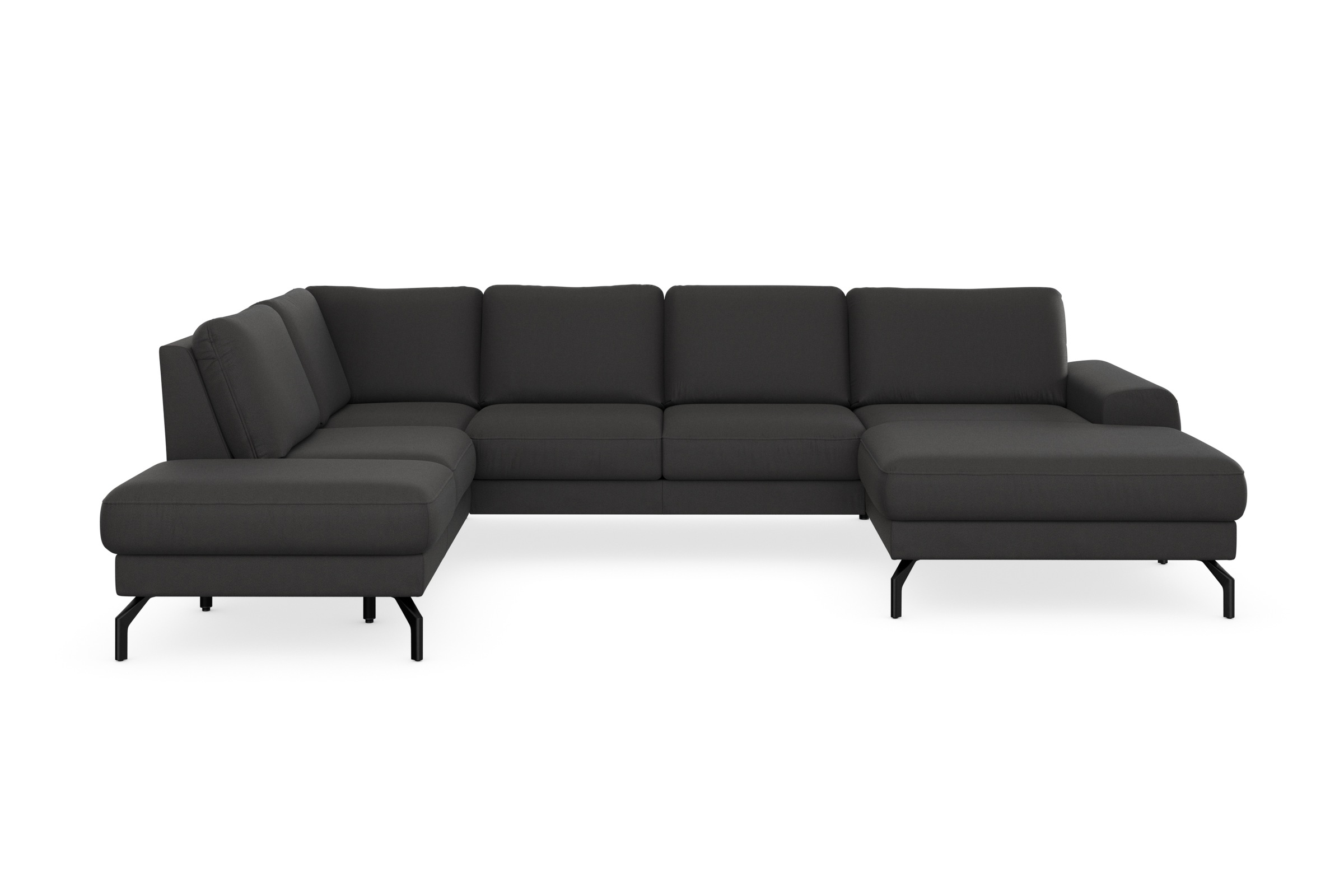 sit&more Wohnlandschaft »Cinturo U-Form«, inklusive Sitztiefenverstellung und Federkern, Sitzhöhe 48 cm