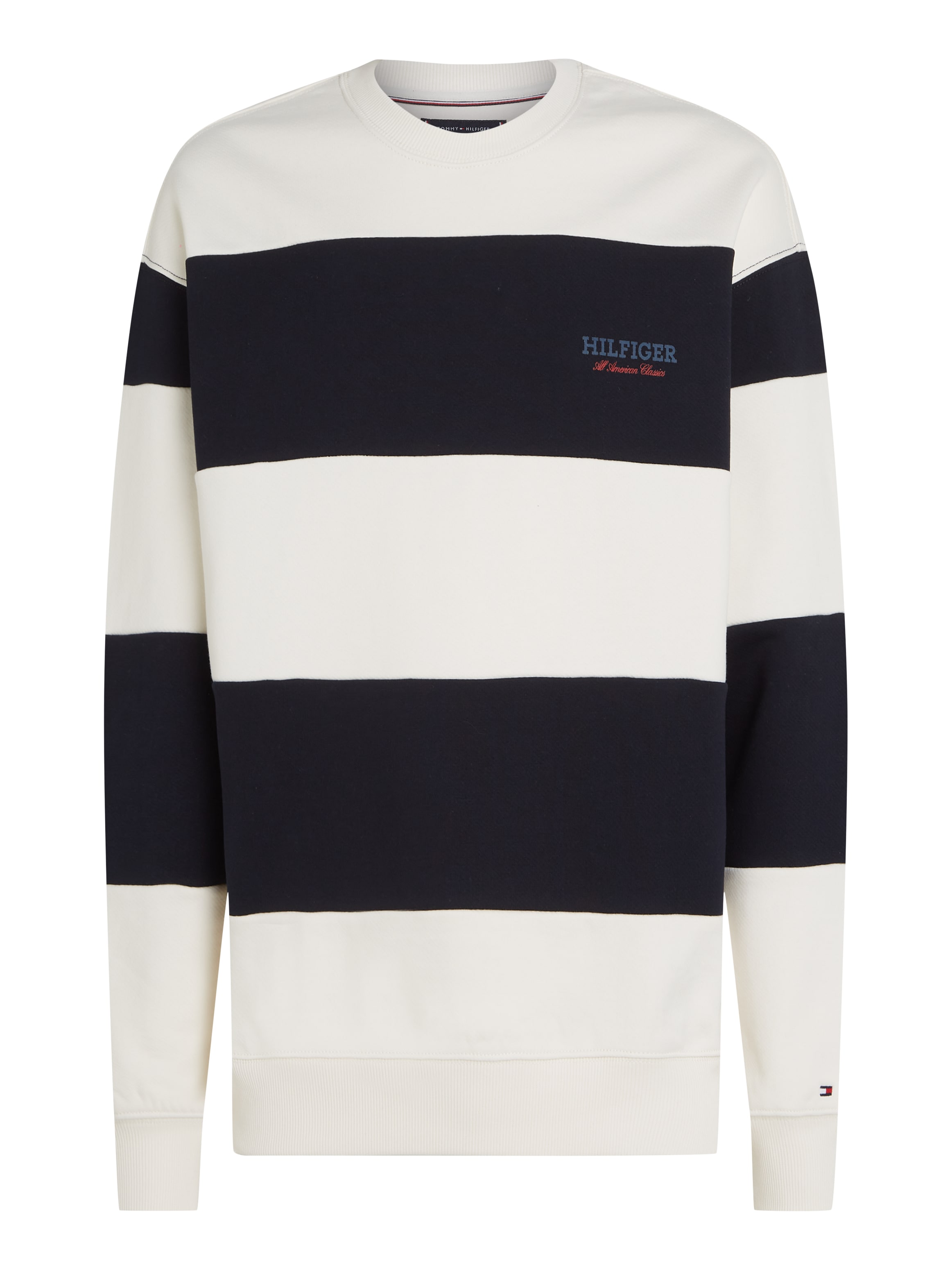 Tommy Hilfiger Sweatshirt »MONOTYPE STRIPE SWEATSHIRT«, mit großen Blockstreifen