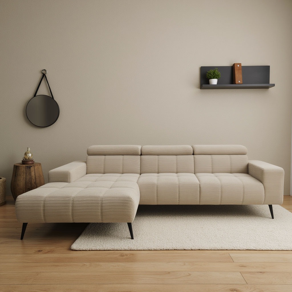 DOMO collection Ecksofa »Trento L-Form, mit Kufenfuß oder Einzelfuß«, wahlw günstig online kaufen