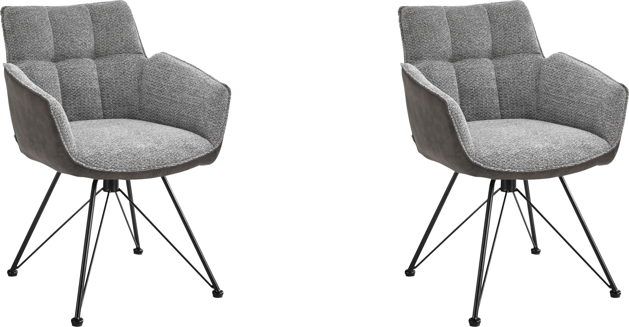 set one by Musterring Esszimmerstuhl »Frisco-B« (Set) 2 Stk.Bezug innen Che günstig online kaufen