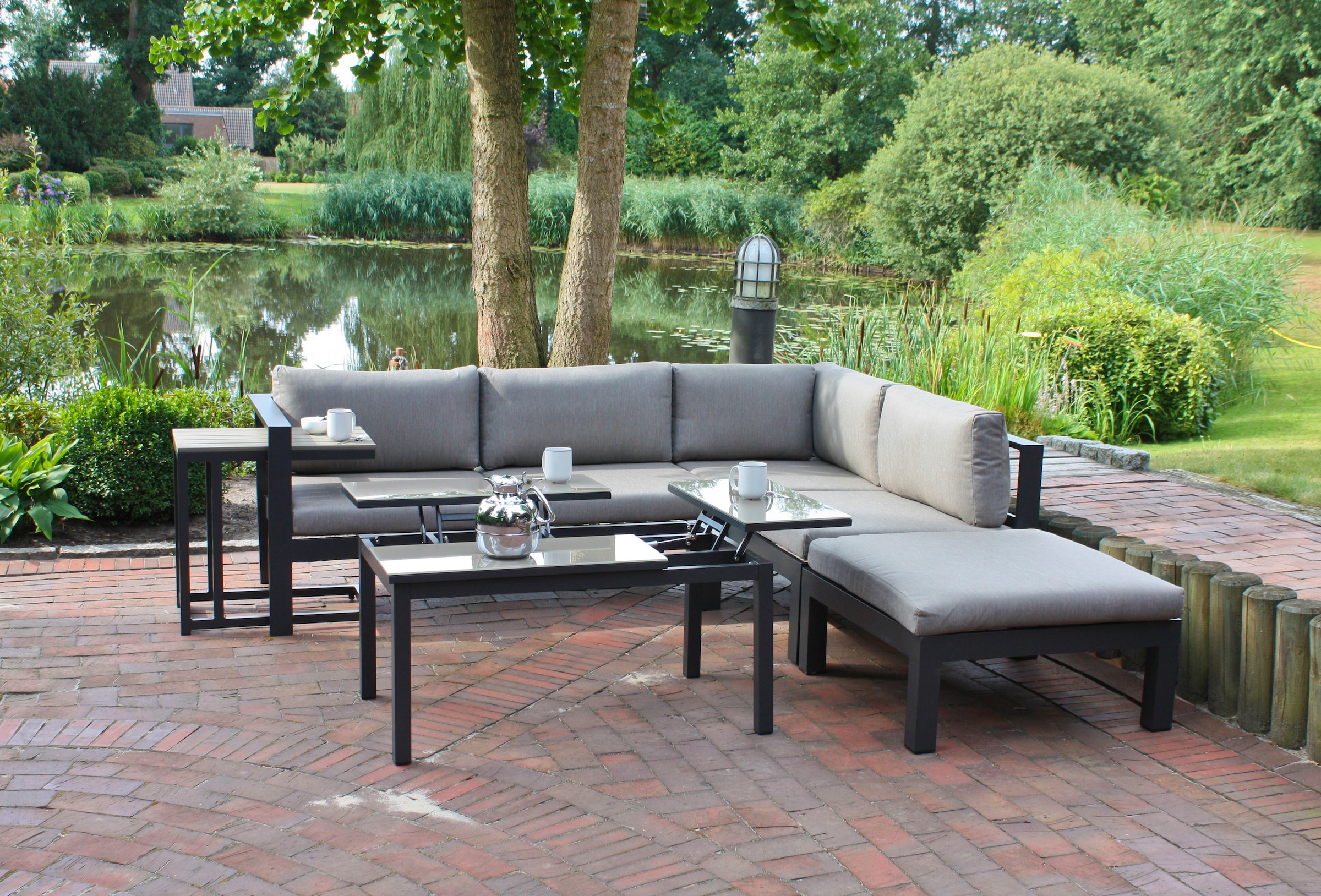Garden Pleasure Gartenlounge-Set »MIRANDA«, (5 tlg.)