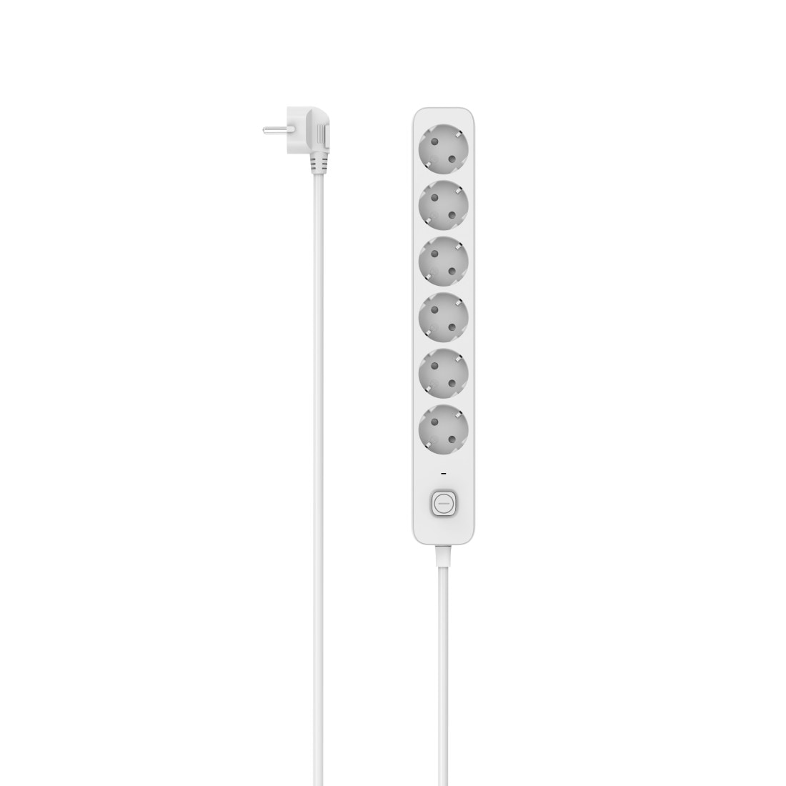 Hama Steckdosenleiste »Mehrfachsteckdosenleiste 6 fach mit Schalter, weiß, 1,4m Kabel«, 6-fach, (Ein- / Ausschalter Kabellänge 1,4 m)