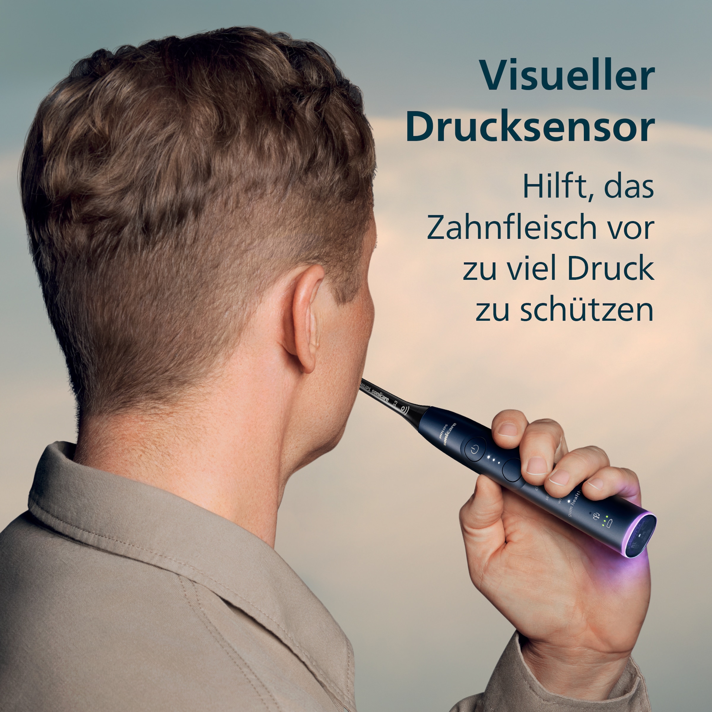 Philips Sonicare Elektrische Zahnbürste »DiamondClean Prestige 9900 HX9992« 2 Stk. Aufsteckbürsten mit integriertem Drucksensor, 5 Putzprogramme, inkl. Ladeetui