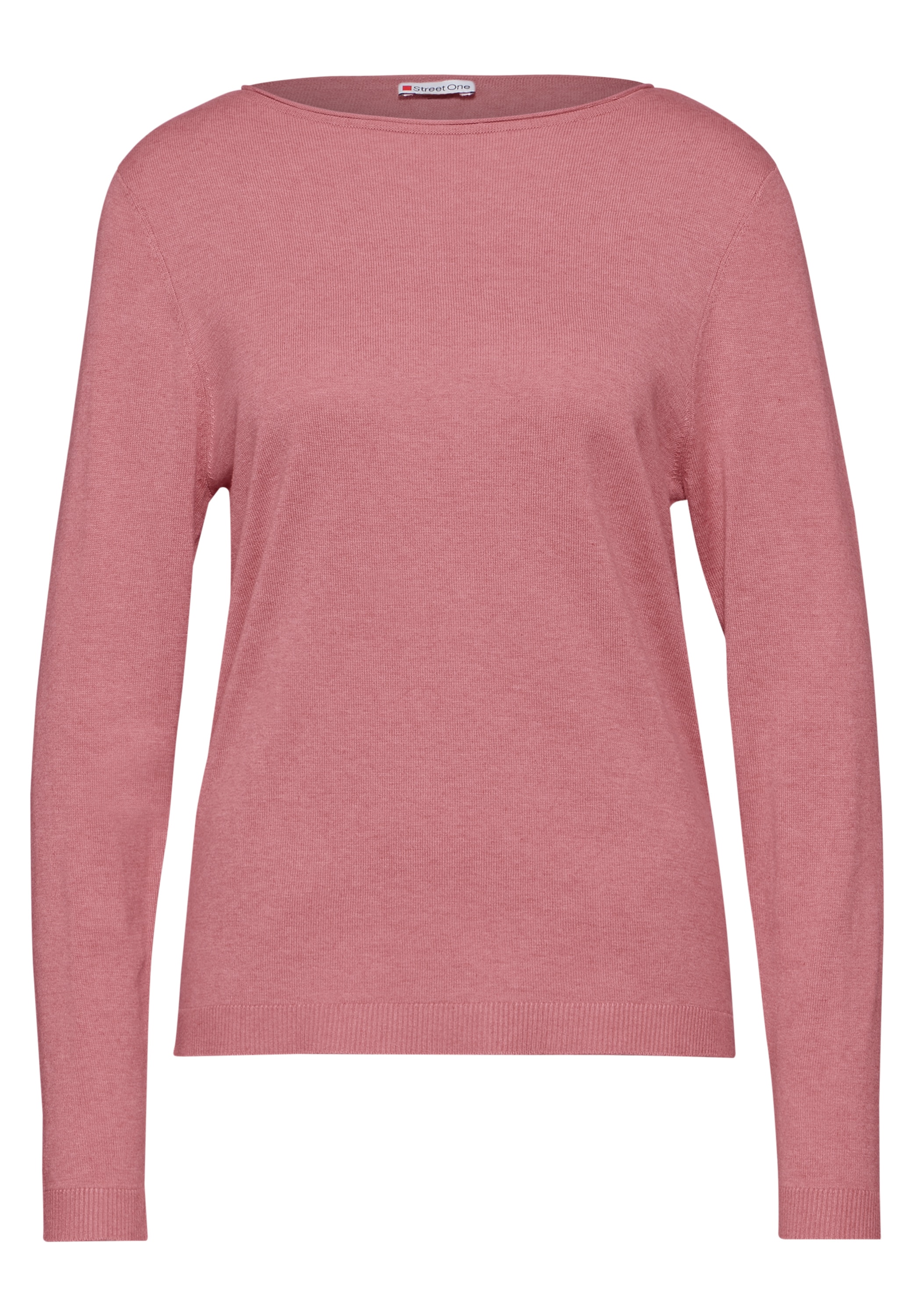 STREET ONE Strickpullover, mit Rollsaum am Ausschnitt