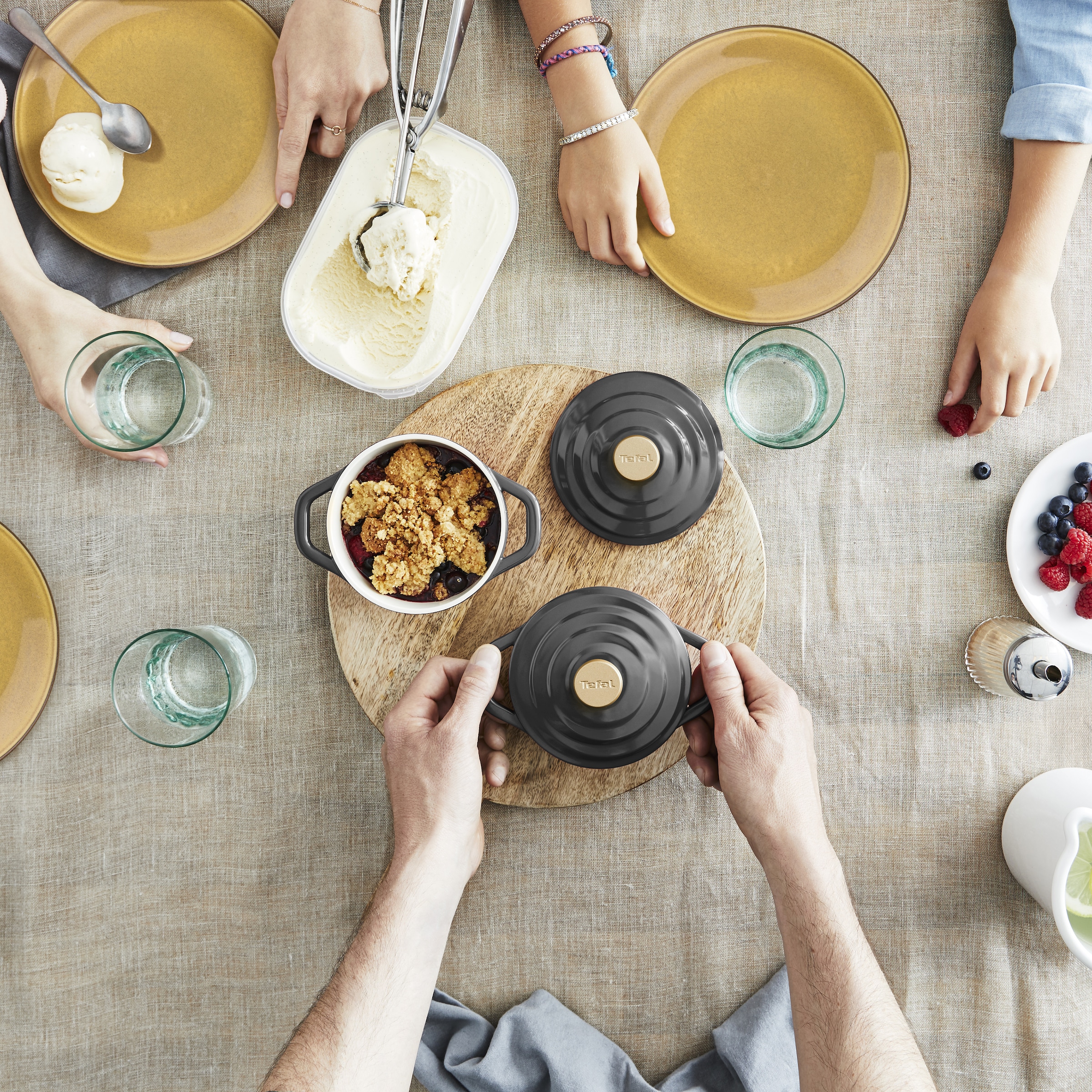 Tefal Topf-Set »Air« Set, 4 Stk. tlg. Aluminiumguss