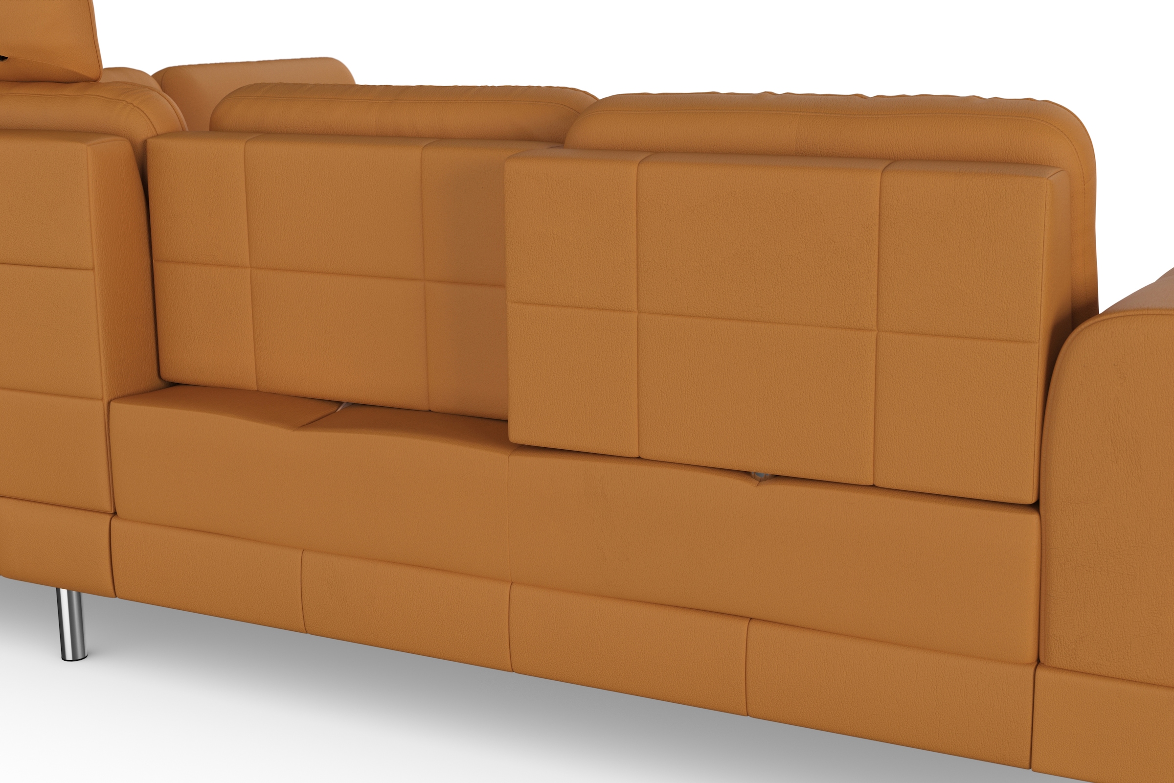 sit&more Ecksofa »Bendigo L-Form«, inklusive Sitztiefenverstellung, Bodenfreiheit 12 cm, in 2 Fußfarben