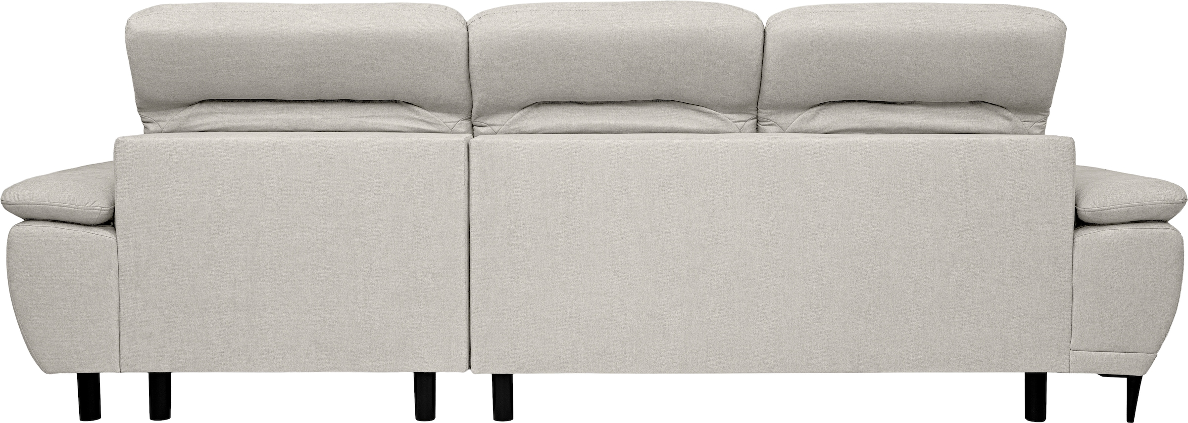 WERK2 Ecksofa »Focus-S, inkl. elektr. Sitzvorzug, manuelle Kopfteilverstellung« elektr. Sitztiefenverstellung, flexible Kopfstützen, 12cm Füße, L-Form