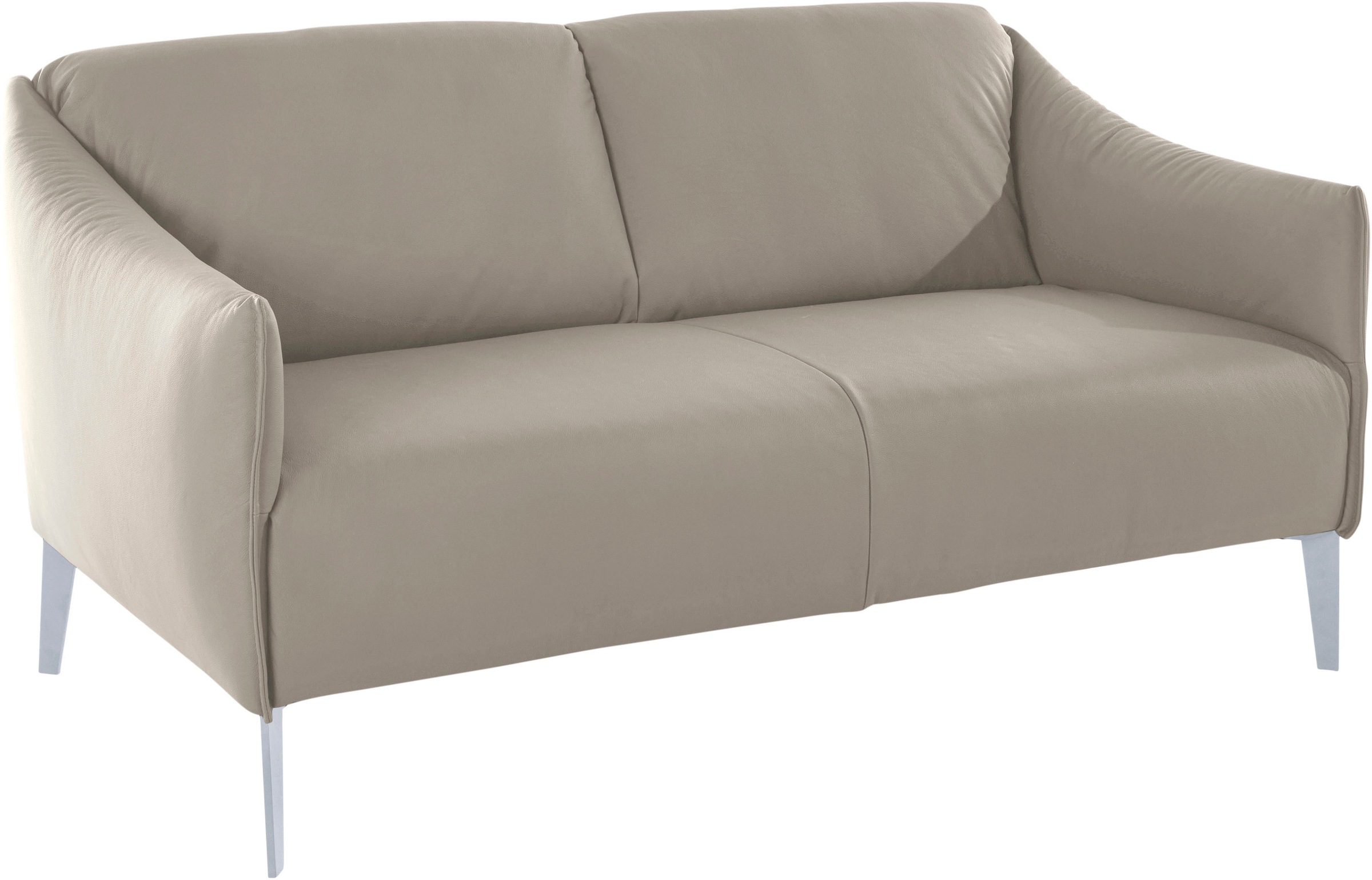 W.SCHILLIG 2-Sitzer »sally«, mit Metall-Winkelfüßen in Silber matt, Breite 154 cm