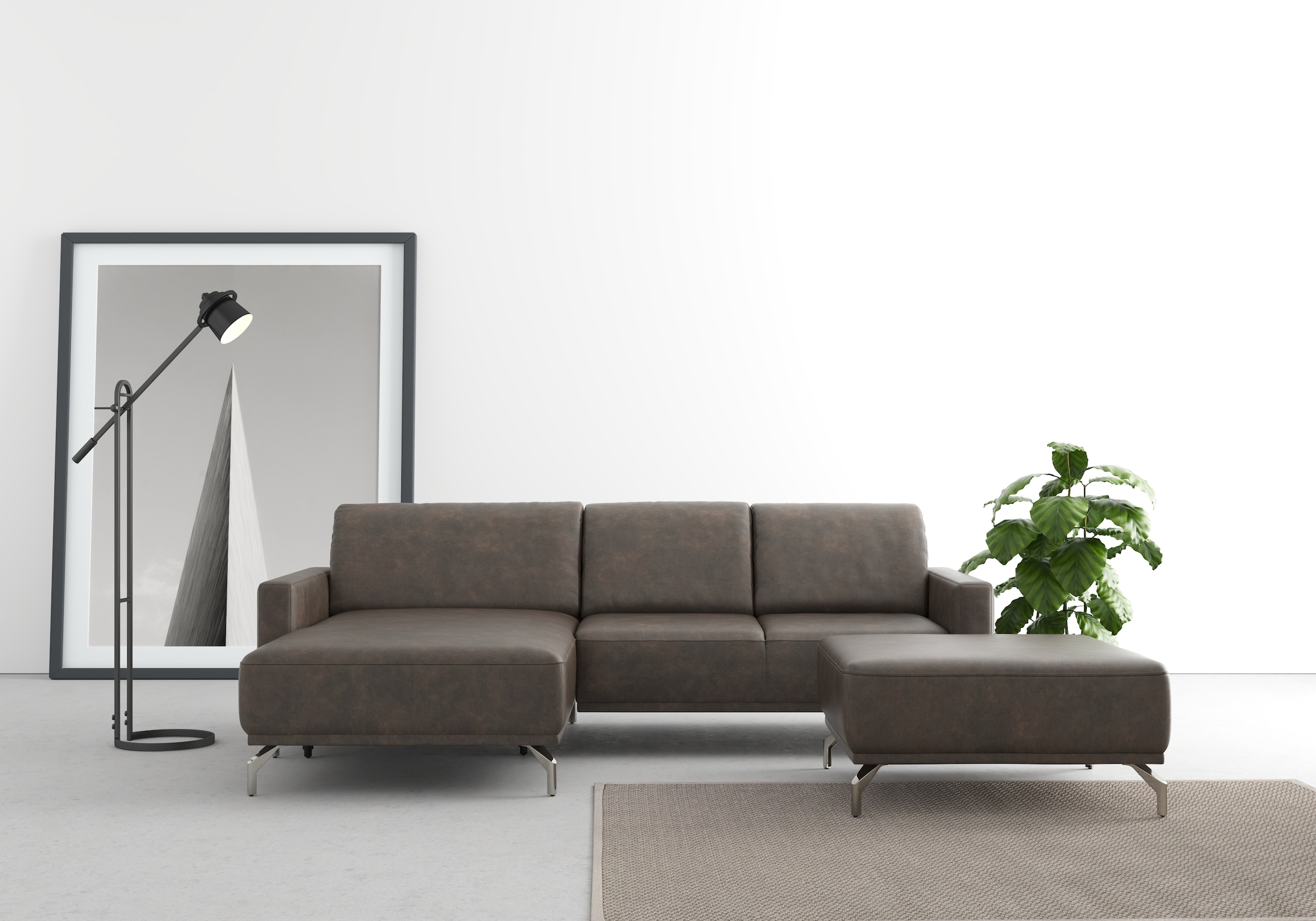 sit&more Ecksofa »Bailando L-Form« wahlweise mit Kopfteilverstellung und Vo günstig online kaufen