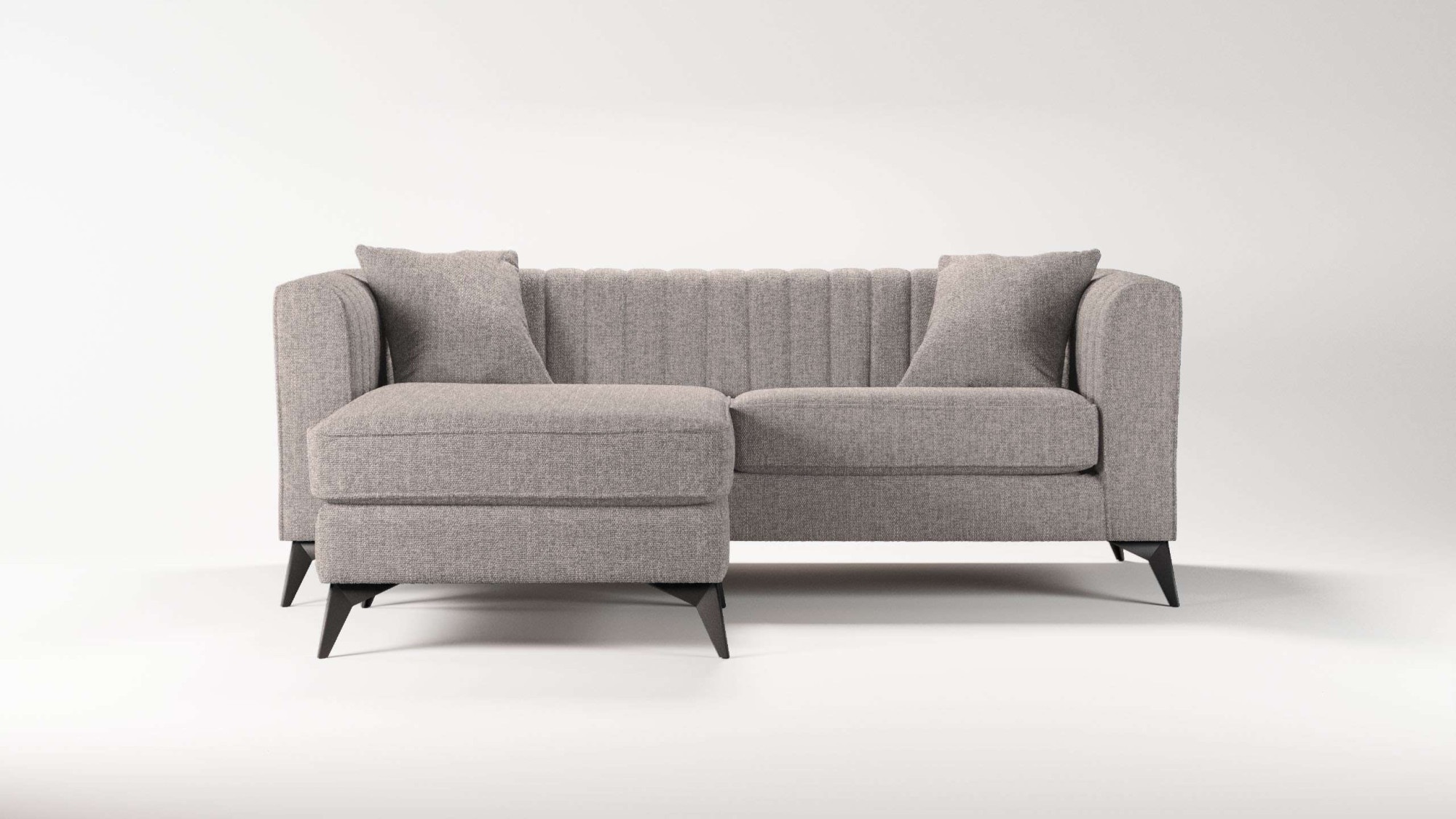 Places of Style Ecksofa »MATTHEW L-Form ideal für kleine Räume, Maße B/T/H: günstig online kaufen
