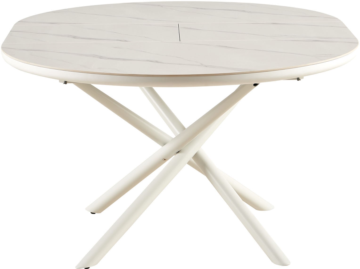 SalesFever Esstisch »Stuttgart«, rund, Keramik, ausziehbar auf 120 - 160 cm