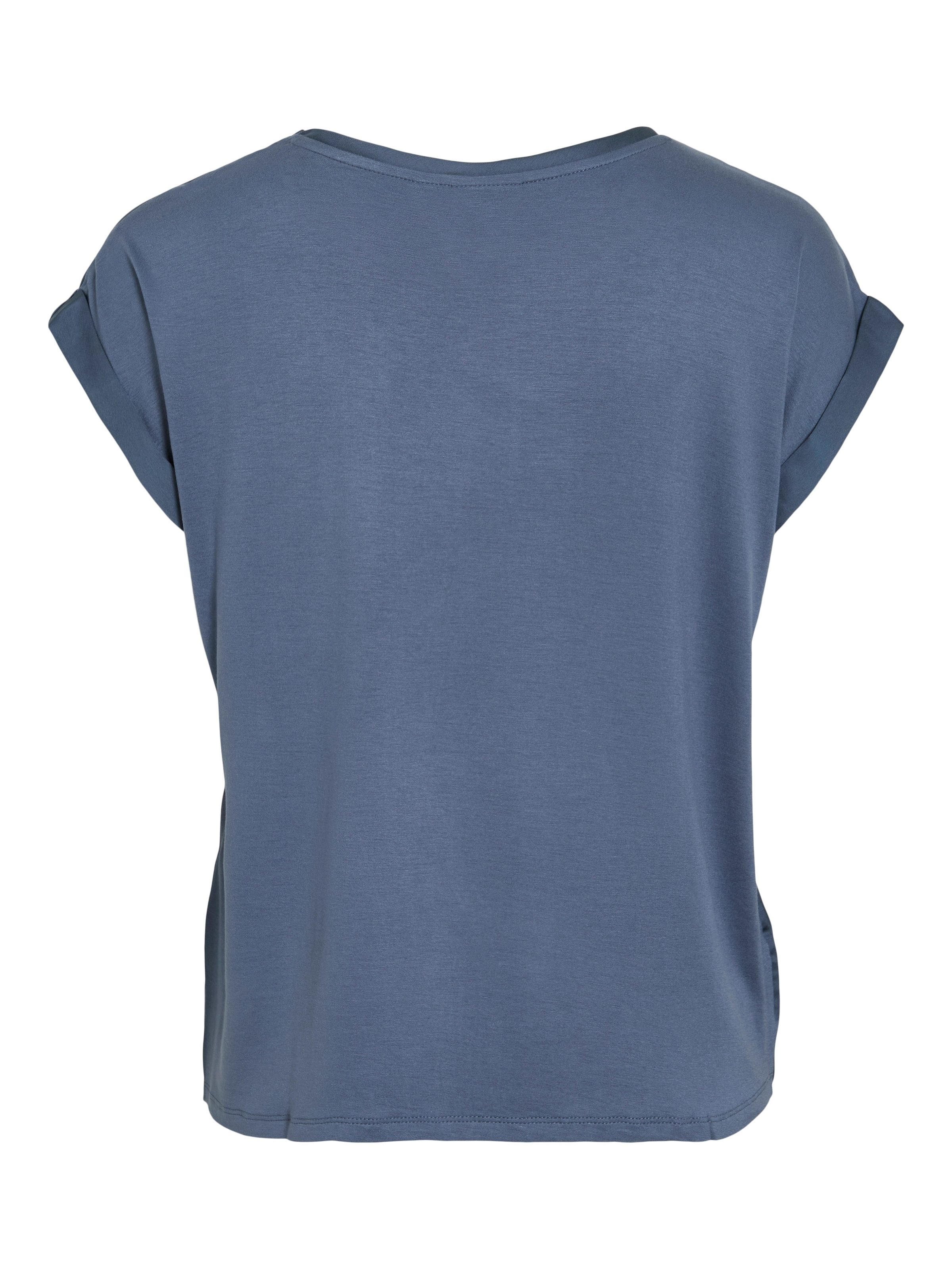 Vila Kurzarmshirt »VIELLETTE S/S SATIN TOP - NOOS«, Satin Optik