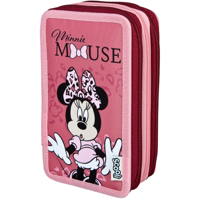 Scooli Federmäppchen »Tripledecker, Minnie Mouse«, befüllt, inkl. Geodreieck  kaufen