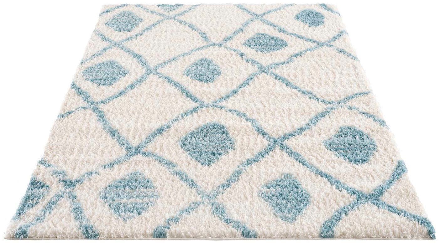 Carpet City Hochflor-Teppich »Pulpy 563«, rechteckig, 30 mm Höhe, besonders weich, Ethno Look, ideal für Wohnzimmer & Schlafzimmer