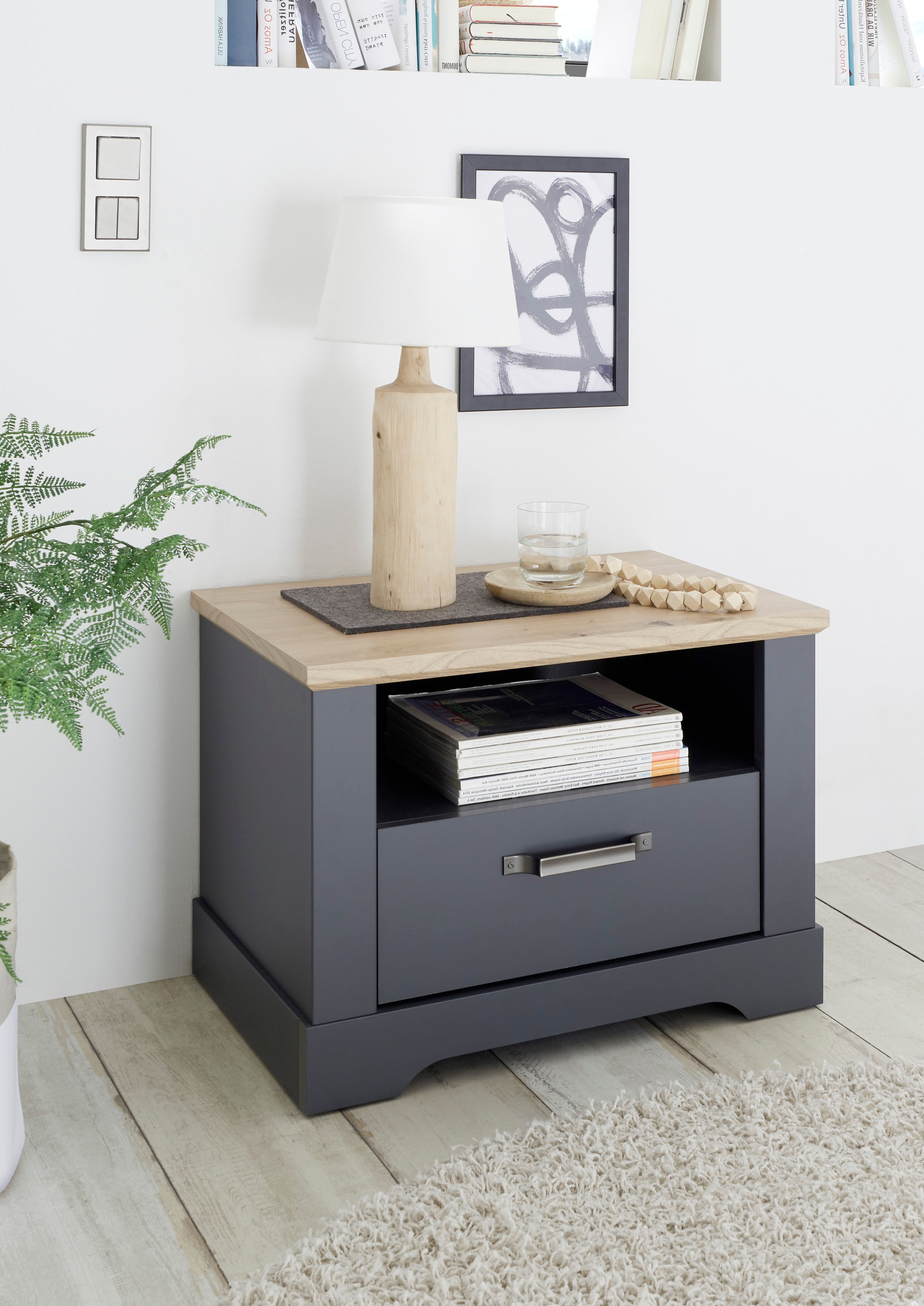 Schlafkontor Nachtkommode »Elastir«, im Landhausstil