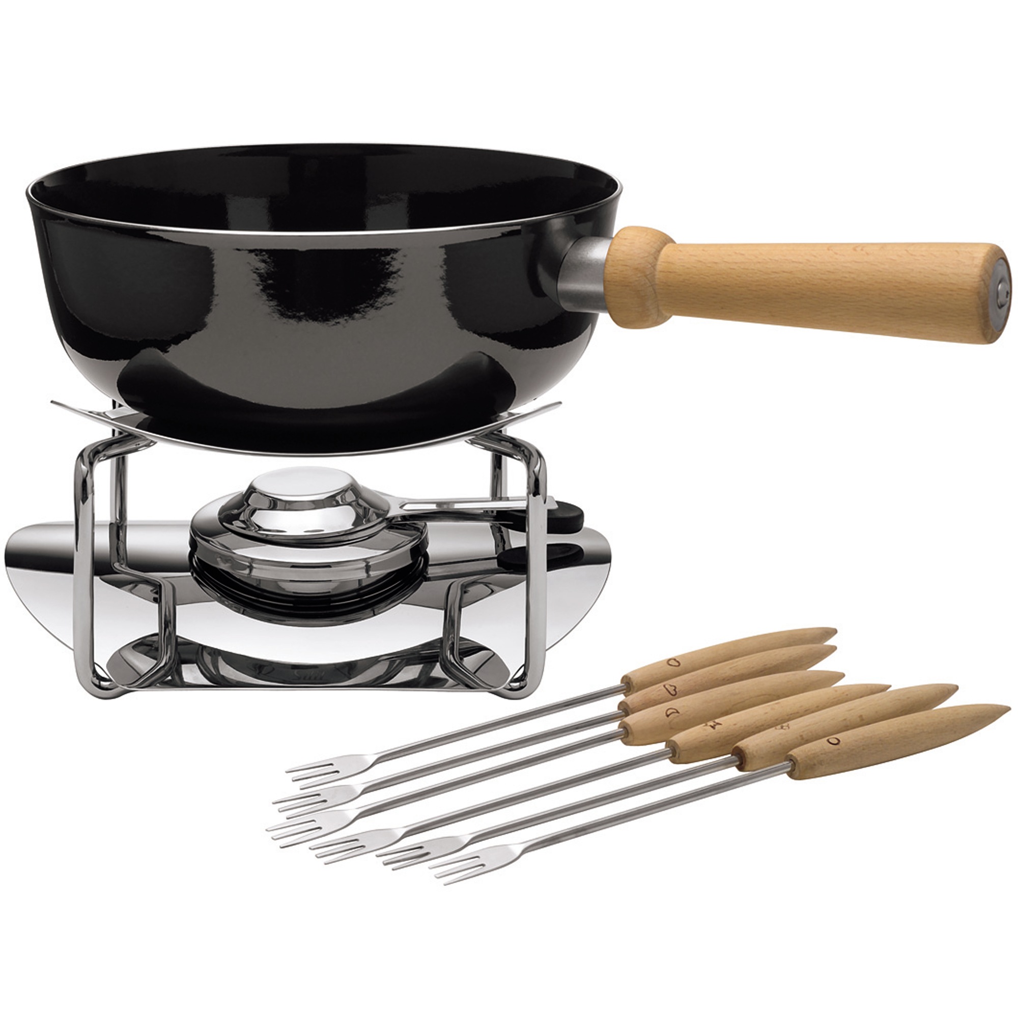 Silit Fonduetopf-Set, 9-teilig, Ø 23 cm, 2,7 l - praktisches Fondue-Set, id günstig online kaufen