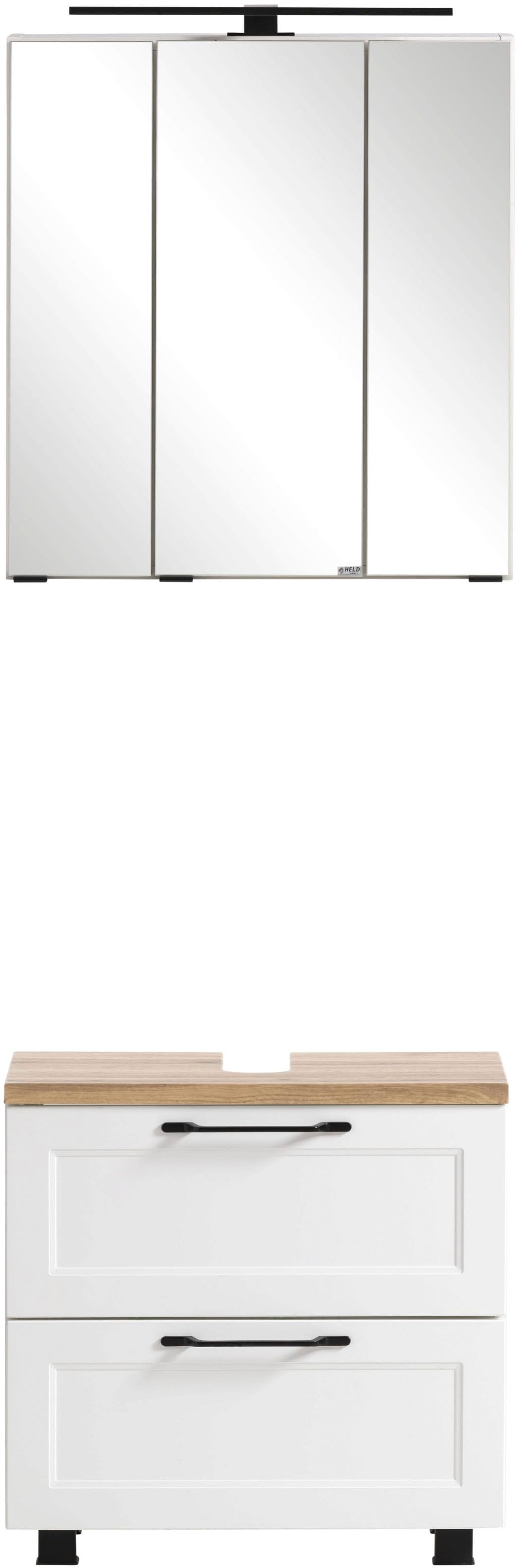 welltime Badmöbel-Set »Lana«, (Komplett-Set, 2 St.), Badezimmer-Set, 2-teilig, 60 cm breit
