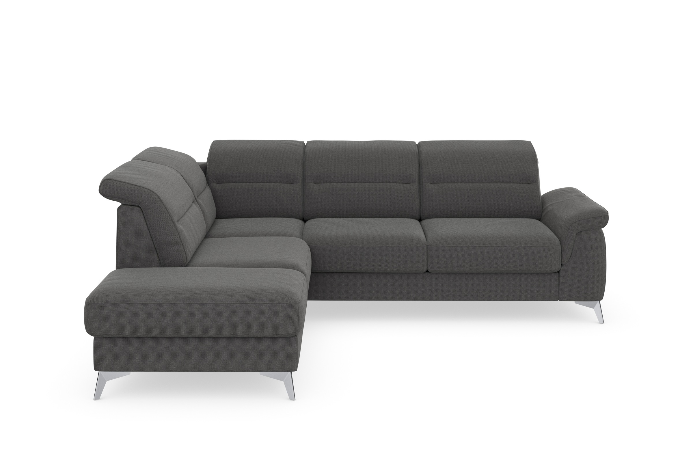 sit&more Ecksofa »Sinatra L-Form«, mit Ottomane, optional mit Kopfteilverstellung und Armteilfunktion