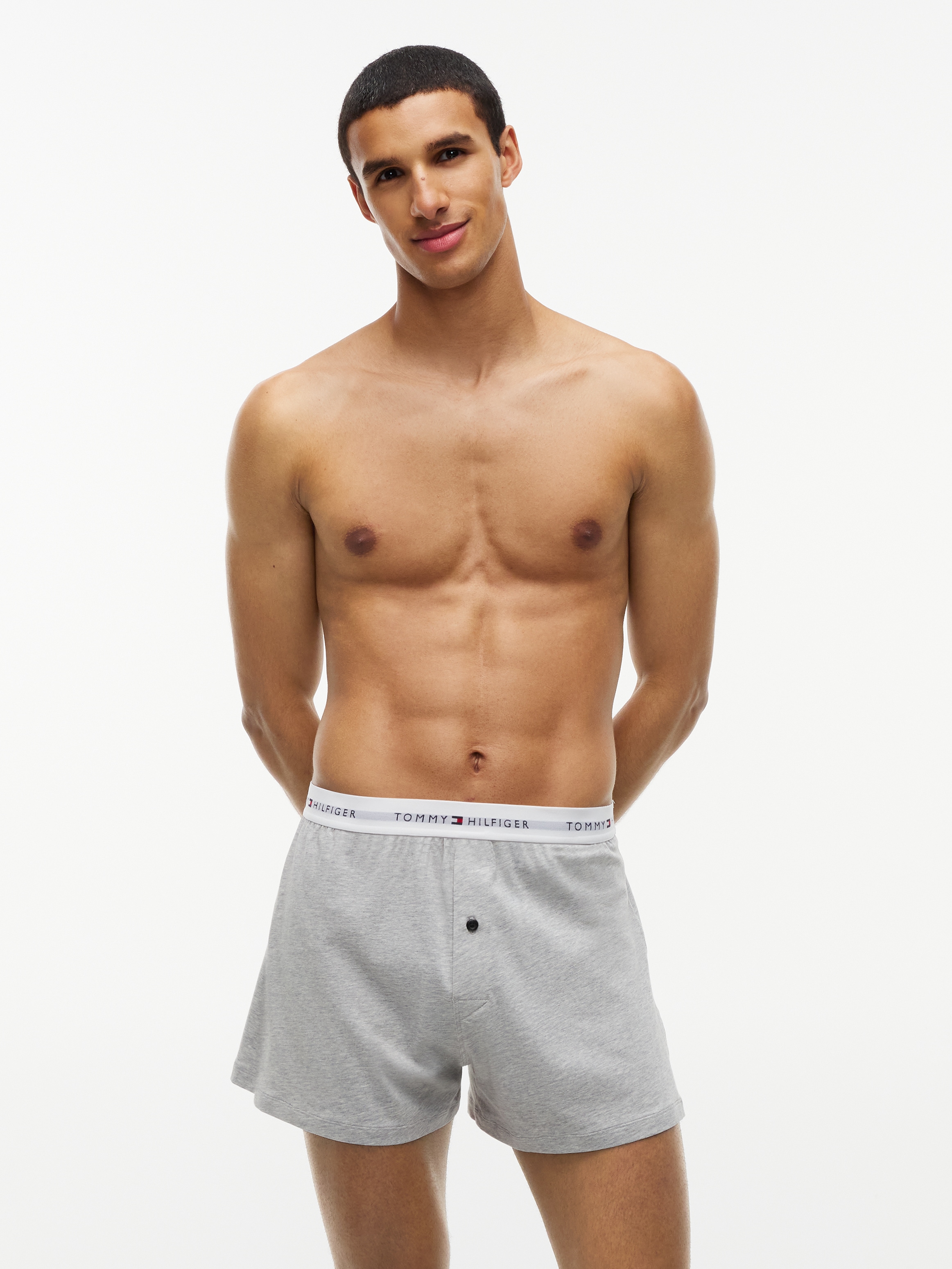Tommy Hilfiger Underwear Boxershorts »2P LOOSE JERSEY BOXER« Packung, 2 Stk. mit Logoschriftzügen am Stretch-Bund
