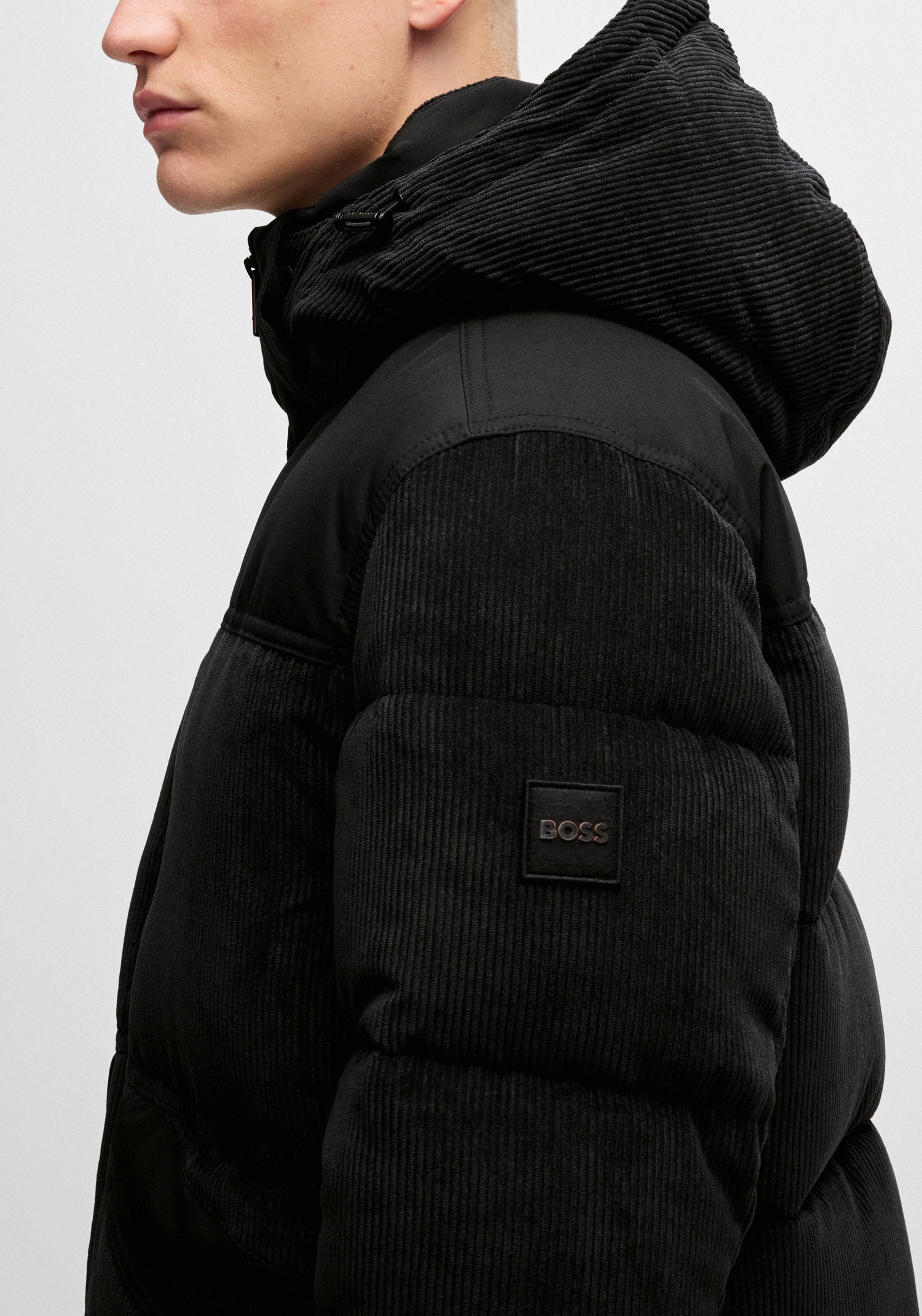 BOSS ORANGE Steppjacke »Odope«, mit Kapuze, Label-Badge am Ärmel