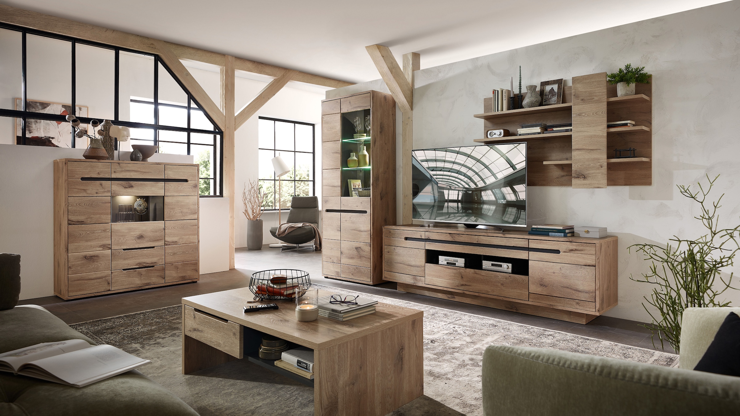 Innostyle Couchtisch »BELLANO, TOPSELLER!«, (1 St., Couchtisch), Maße: 110 x 40 x 65 cm (B/H/T), Eiche Optik