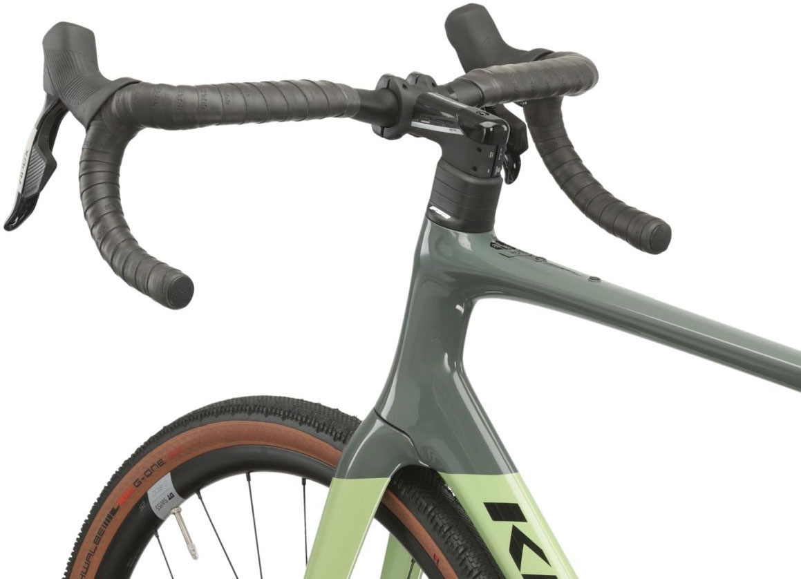 Kross Gravelbike »Gravelbike Carbon Esker RS 2.0 Grau 12 Gänge« 12 Gang SRAM APEX XPLR AXS Schaltwerk Kettenschaltung mit Carbon-Rahmen und -Gabel