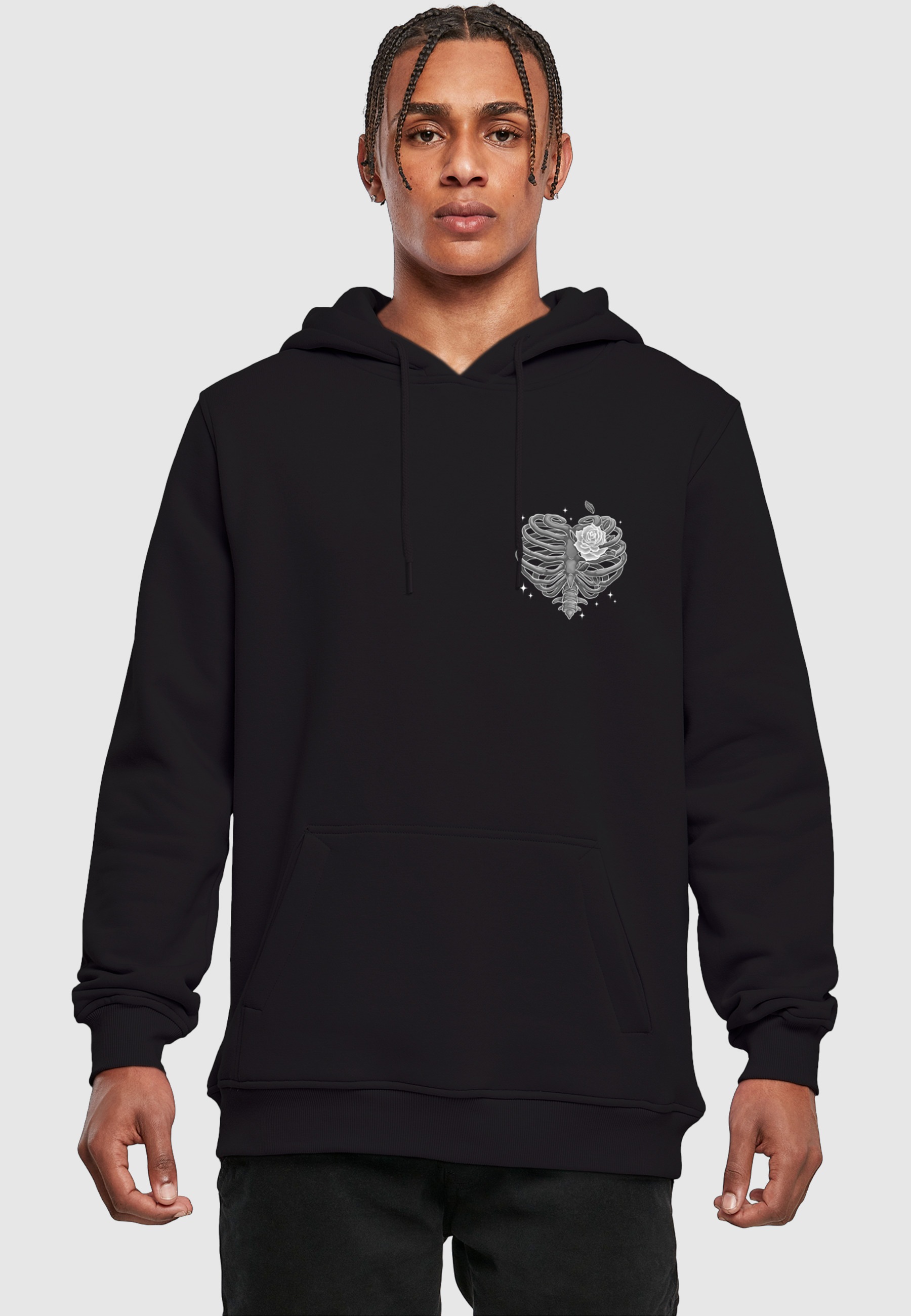 MisterTee Kapuzenpullover »MisterTee Herren Heart Cage Hoody« 1 Stk.