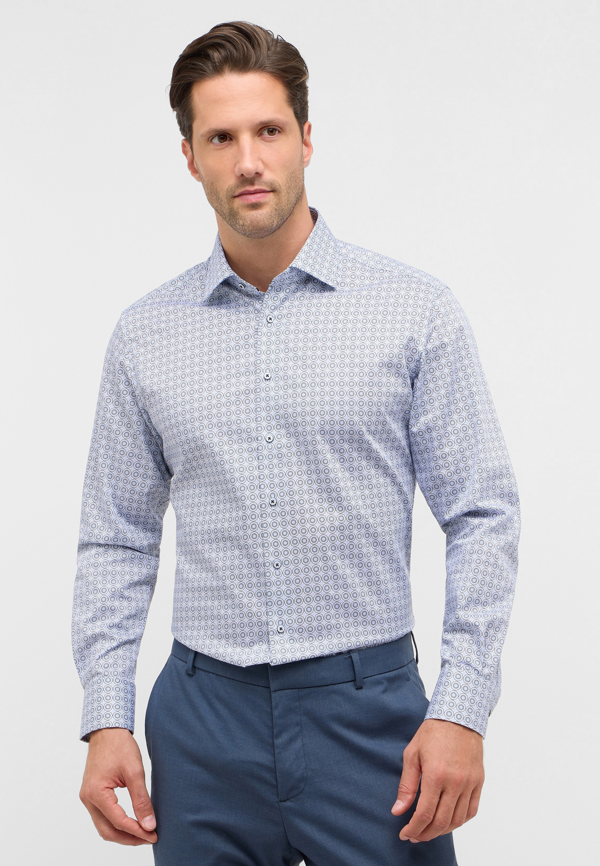 Eterna Langarmhemd »MODERN FIT« NON IRON (bügelfrei)