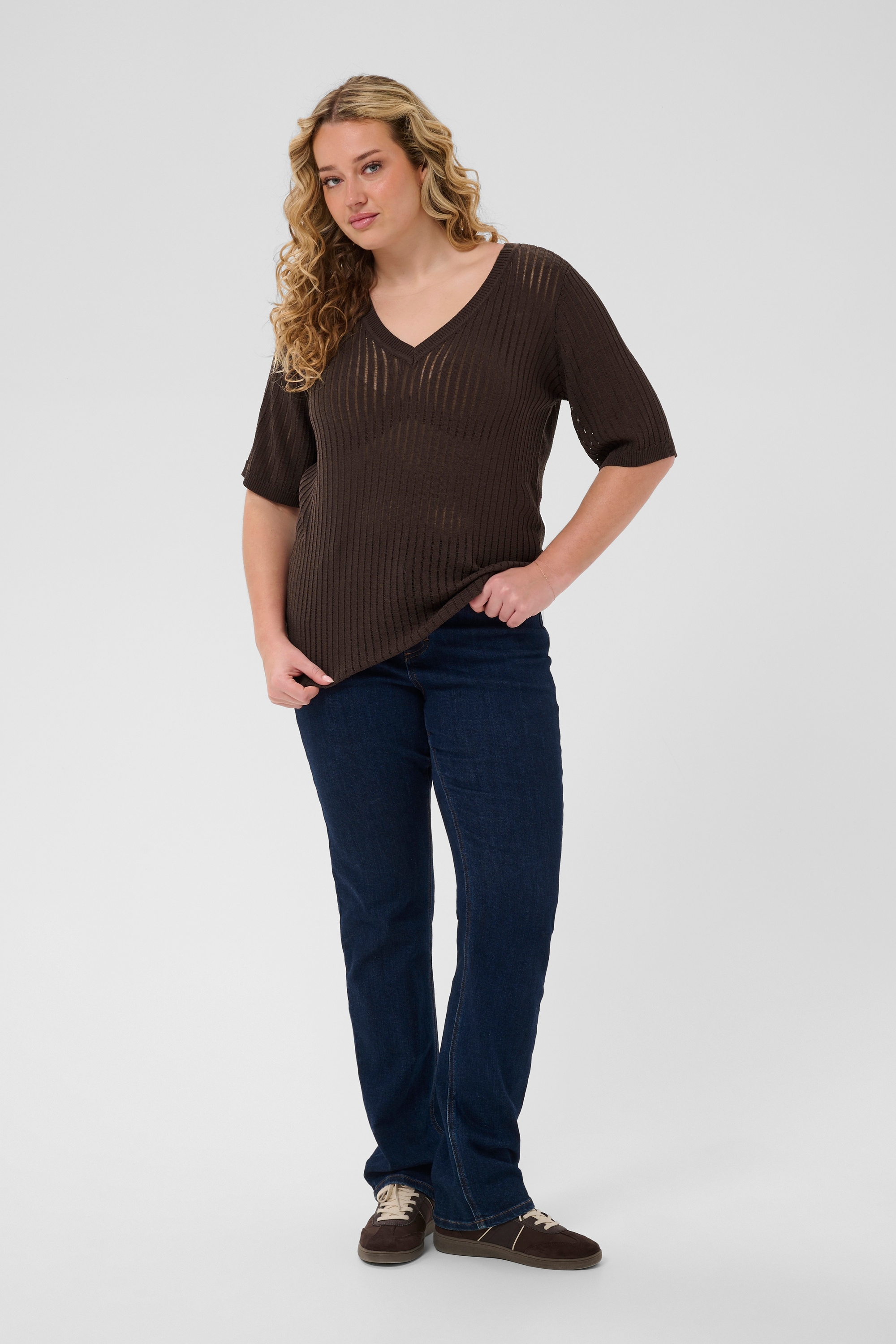 KAFFE Curve Strickpullover »Damen Strickpullover KCabeline«