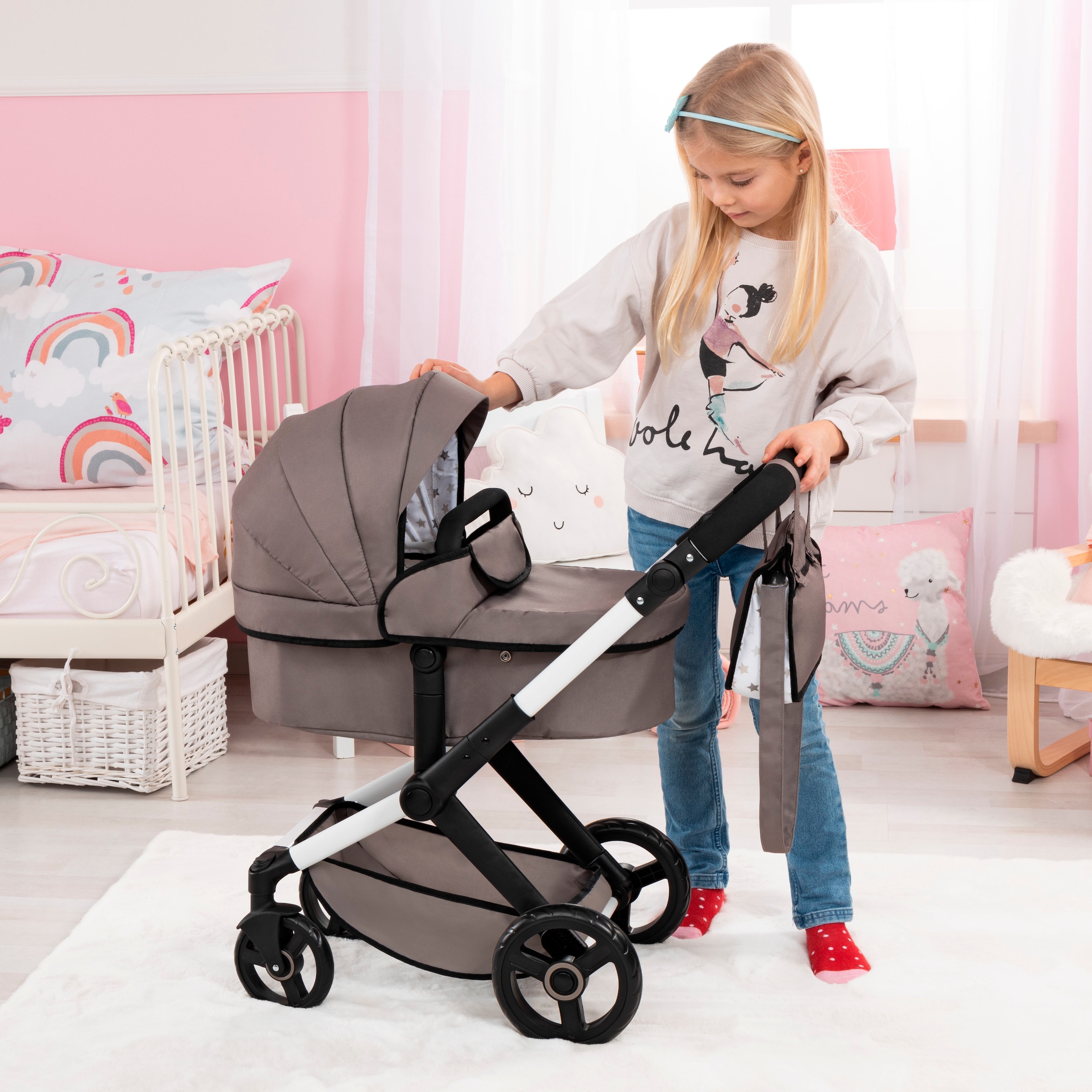 Bayer Kombi-Puppenwagen »Xeo, braun«