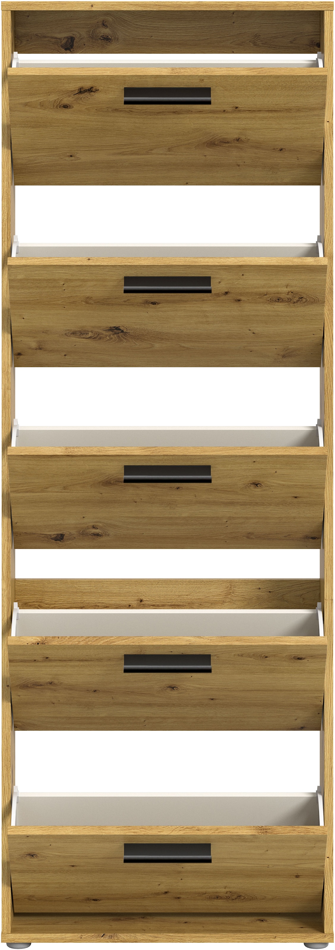 HBZ Schuhkommode »Sam Schuhkipper, Schuhschrank BxHxT 59x169x17 cm«, (1 St.), mit 5 Klappen