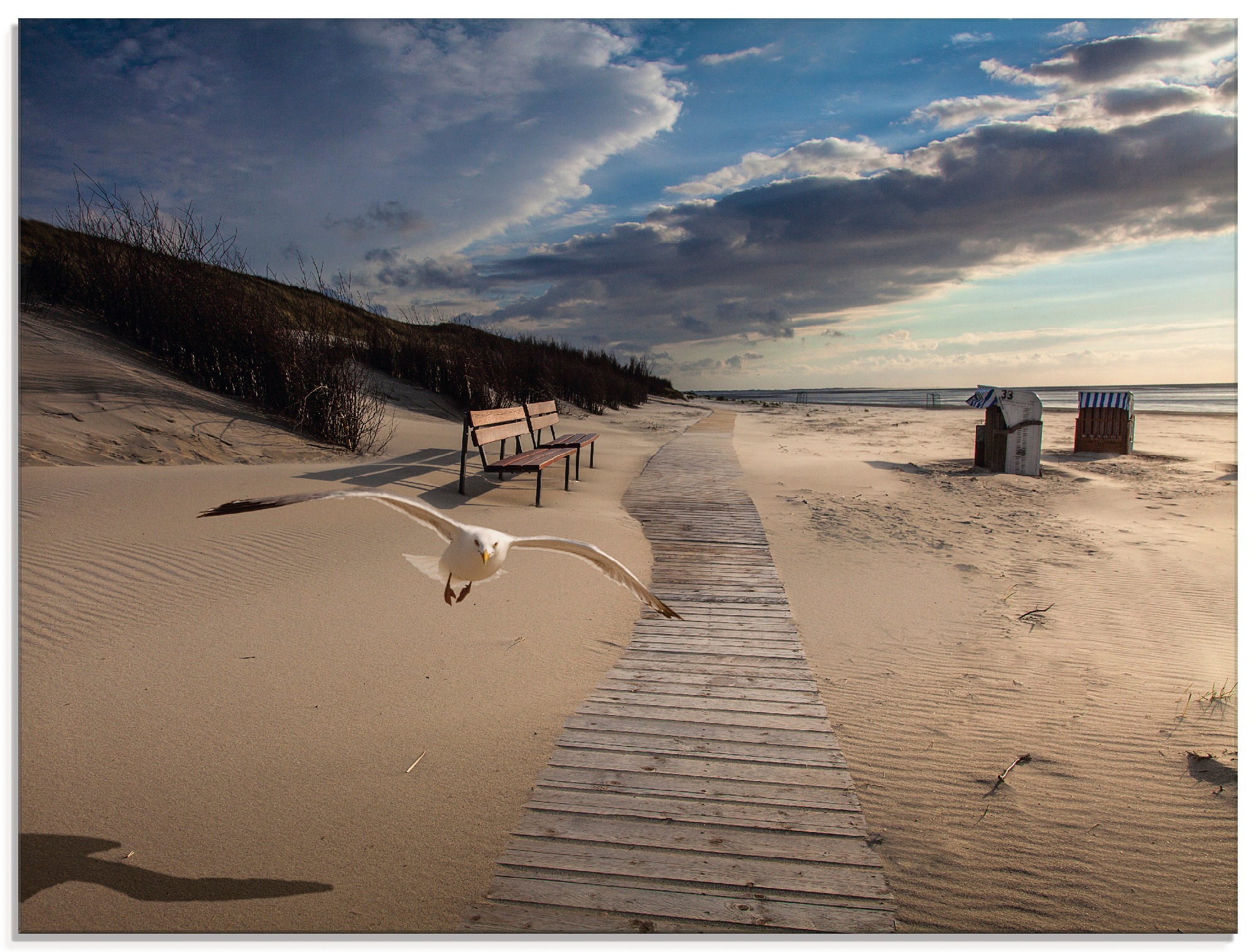Artland Glasbild »Strandimpressionen«, Strand, (1 St.), in verschiedenen Gr günstig online kaufen