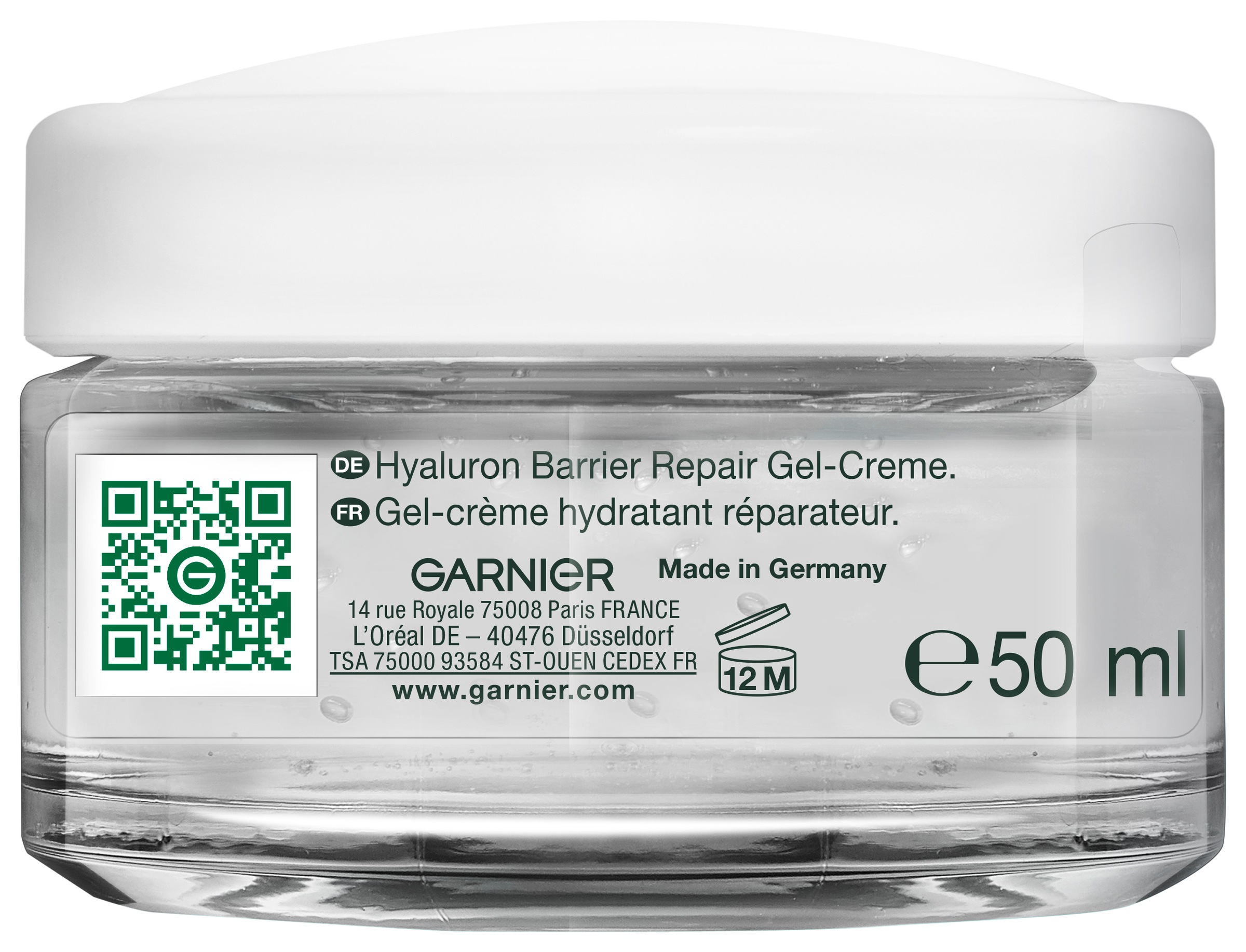 GARNIER Gesichtsgel »Garnier Hyaluron Barrier Repair Gel-Creme« feuchtigkeitsspendend, schützt und pflegt