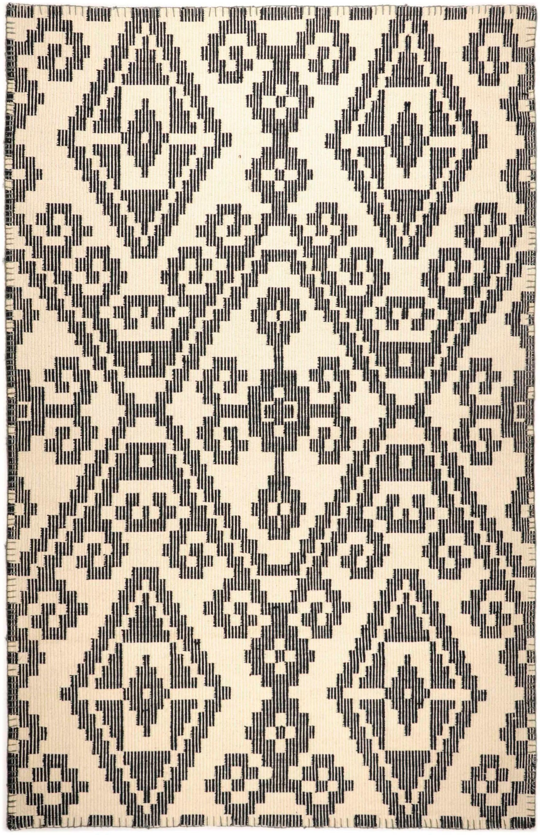 TOM TAILOR HOME Wollteppich "Large Pattern Kelim" rechteckig 6 mm Höhe rein günstig online kaufen