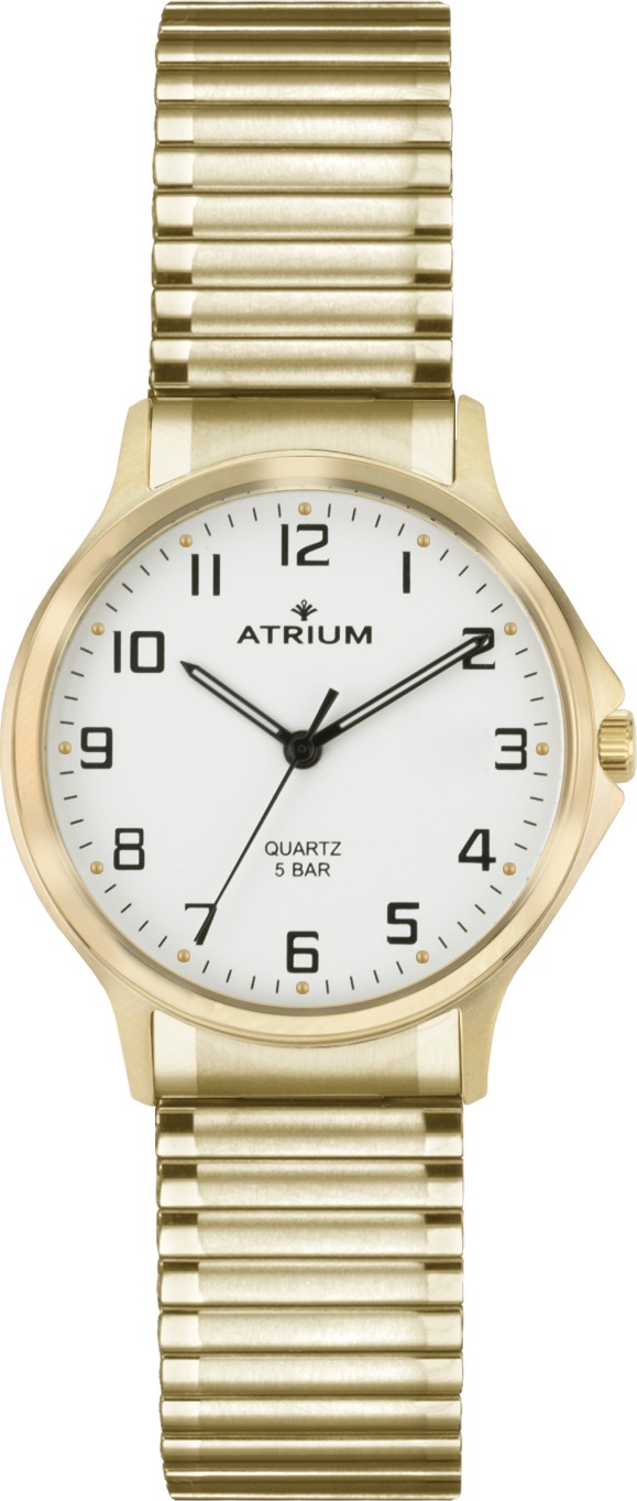 Atrium Quarzuhr Armbanduhr, Damenuhr, Edelstahlarmband, Analog