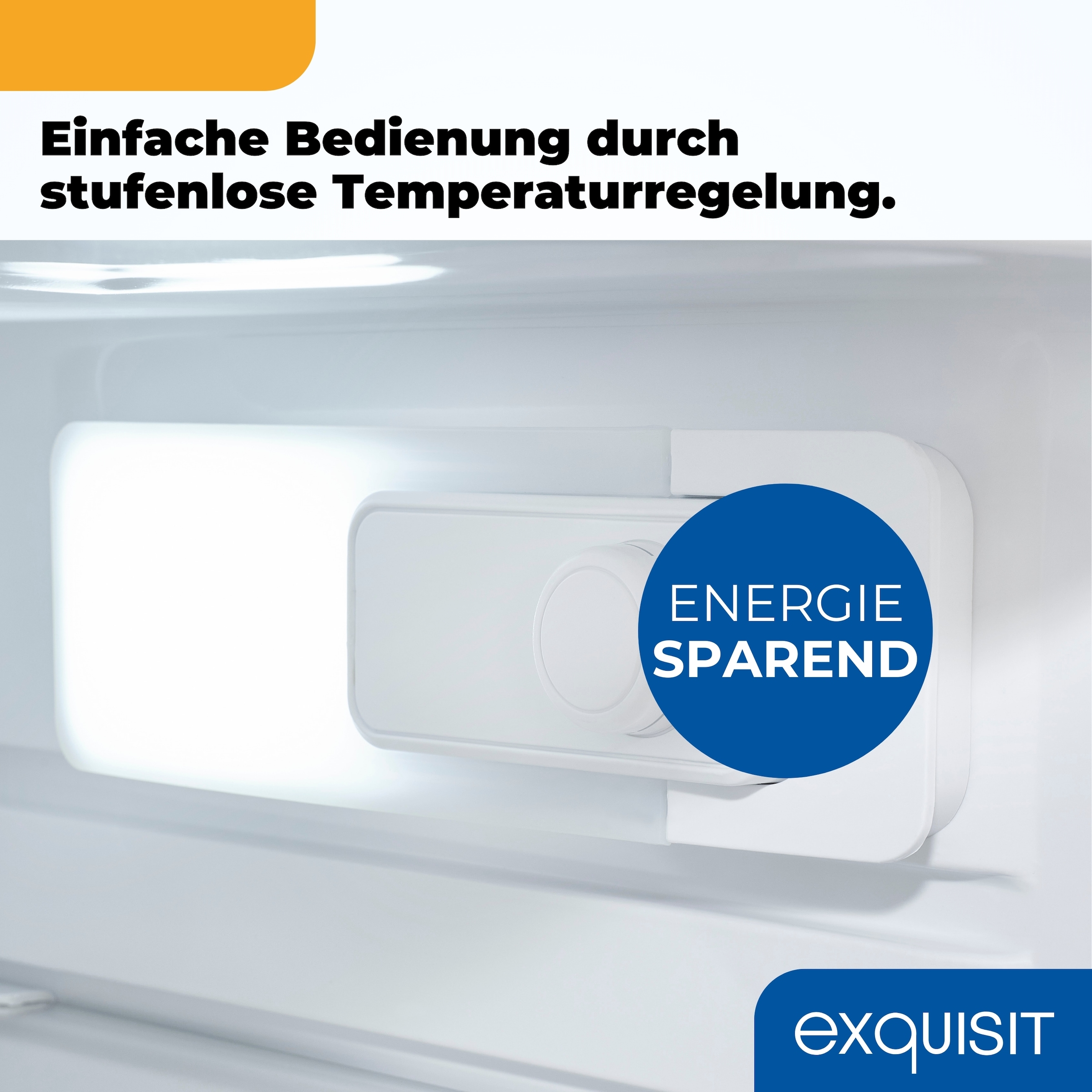 exquisit Kühlschrank »KS16-V-H-040E inoxlook-az« 85,5 cm hoch 55 cm breit Kompakt & flexibel – ideal für Küche, Büro & Ferienwohnung