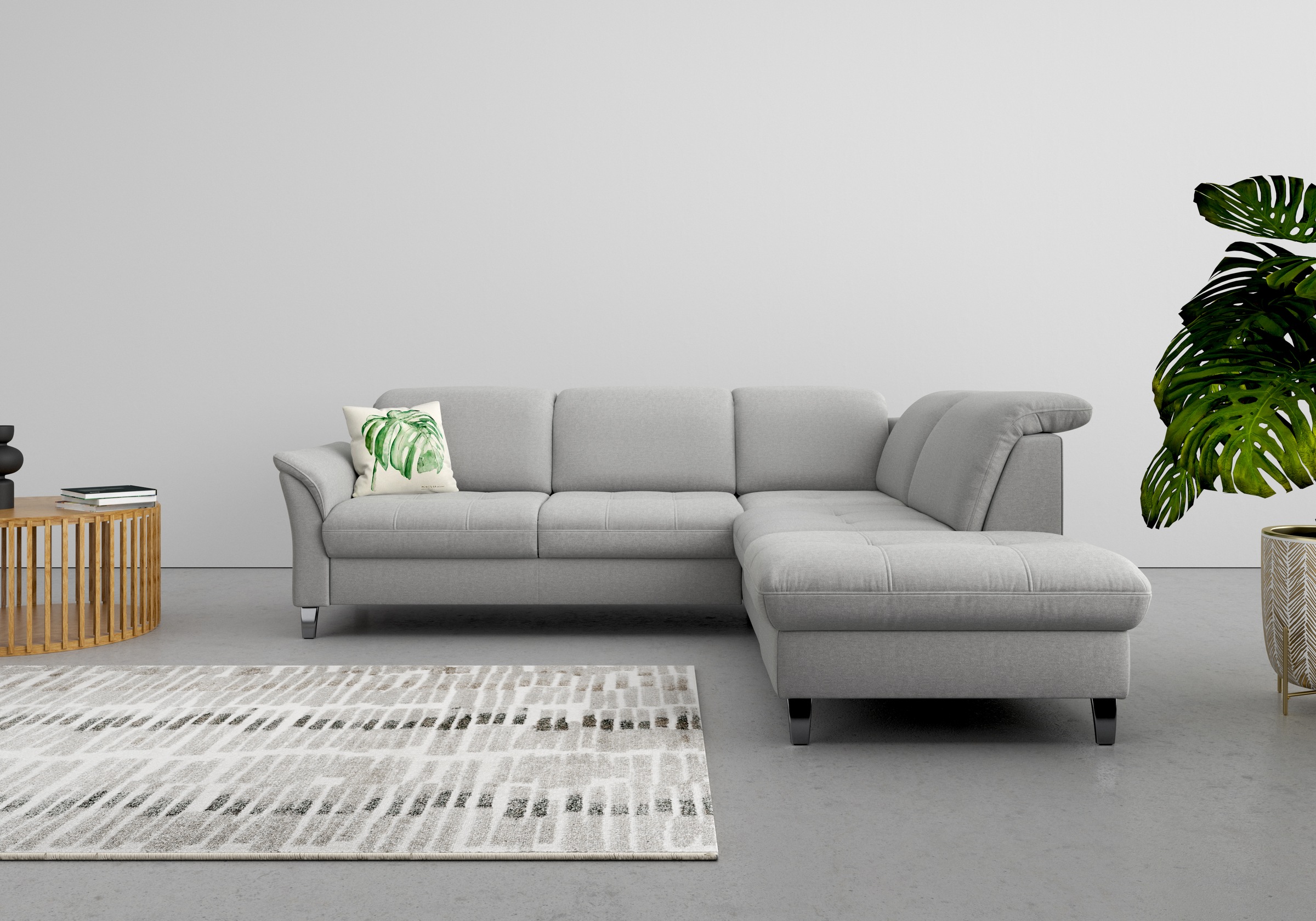 sit&more Ecksofa »Maggiore L-Form«, wahlweise mit Kopfteilverstellung, Bettfunktion und Stauraum