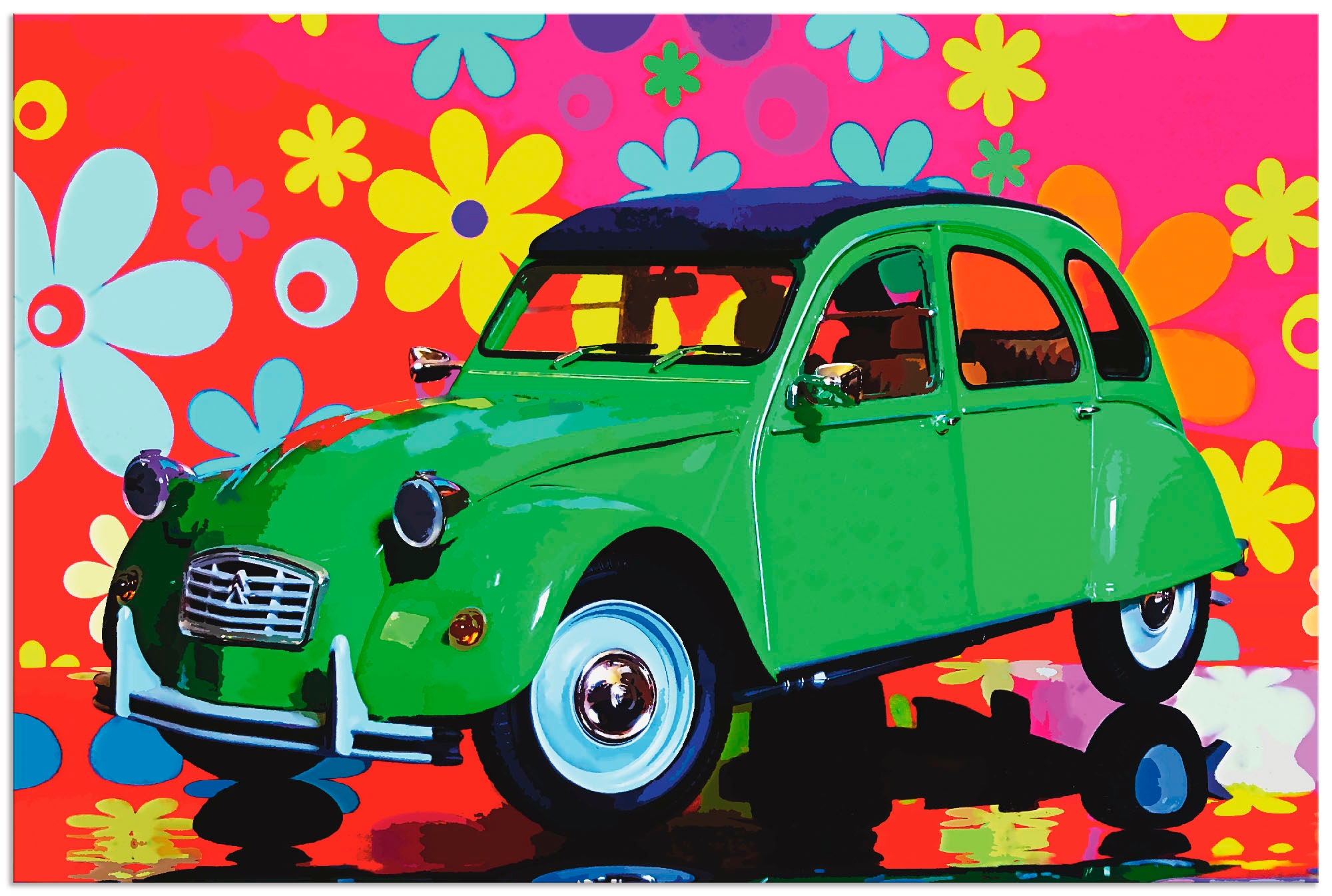 Artland Wandbild »CitroÃ«n 2CV grün«, Auto, (1 St.), als Alubild, Outdoorbi günstig online kaufen