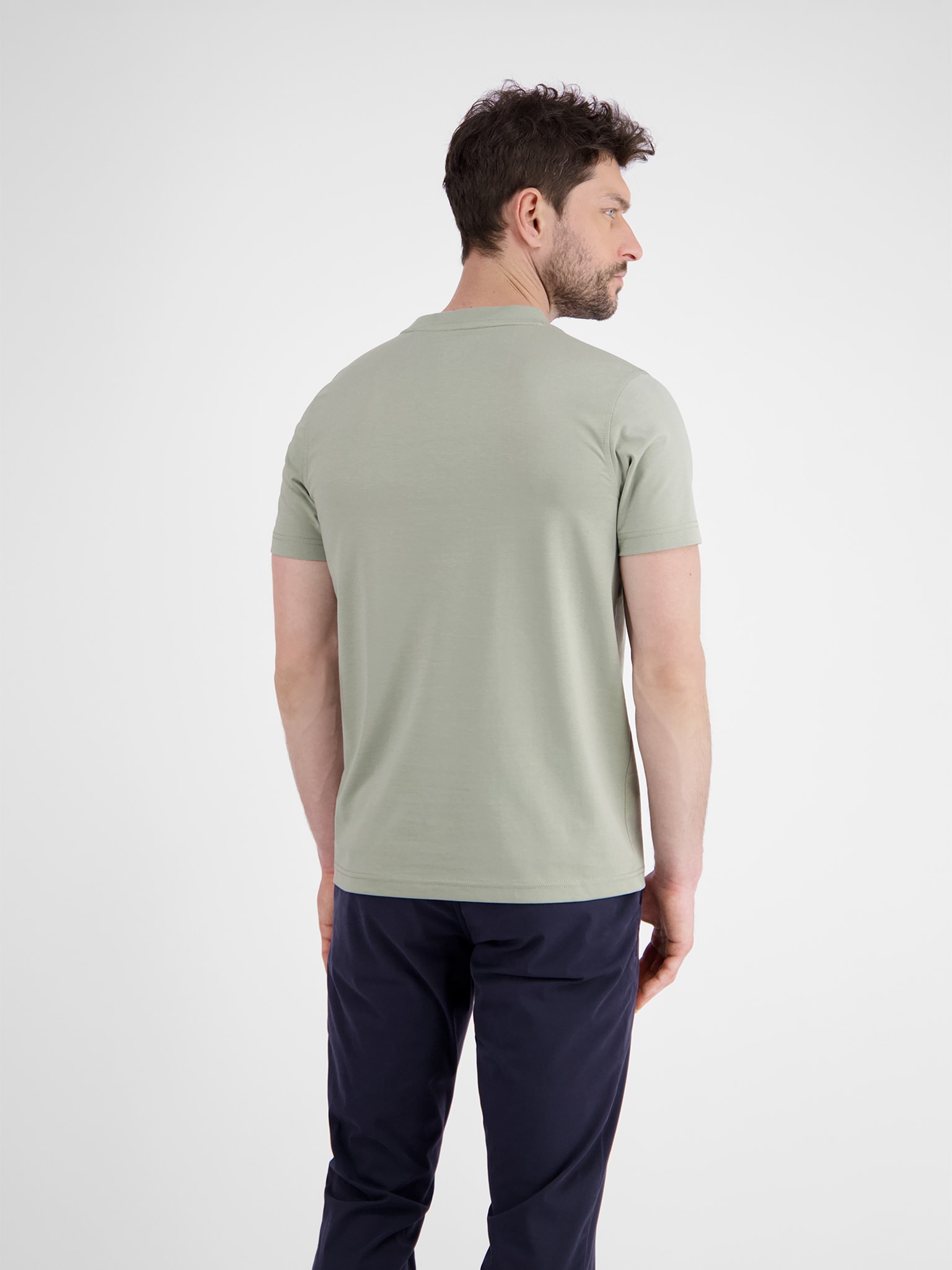 LERROS T-Shirt mit Logo Stickerei