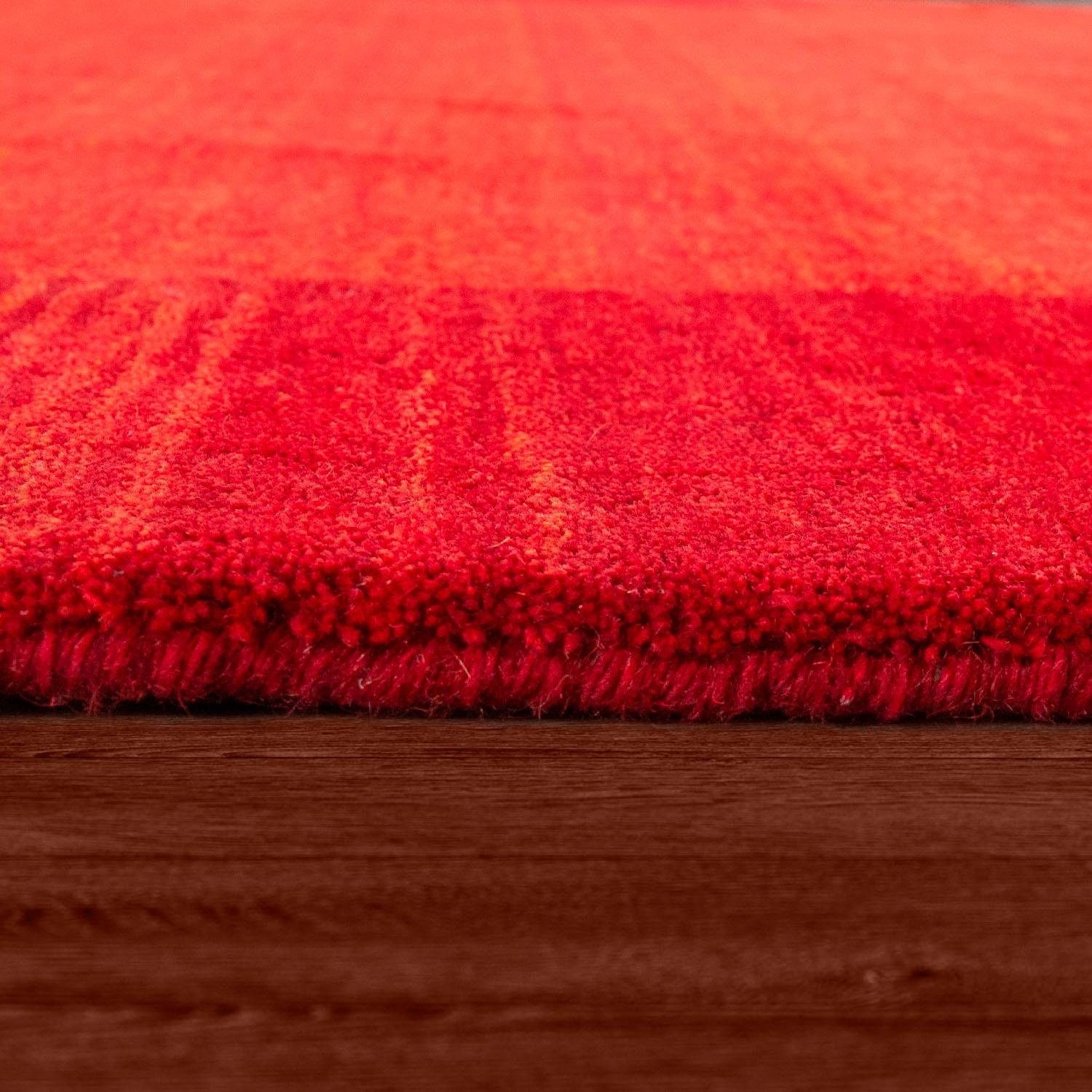 Paco Home Wollteppich »Gabbeh 310«, rechteckig, 14 mm Höhe, Kurzflor, handgewebt, reine Wolle, Gabbeh-Stil, mit Bordüre
