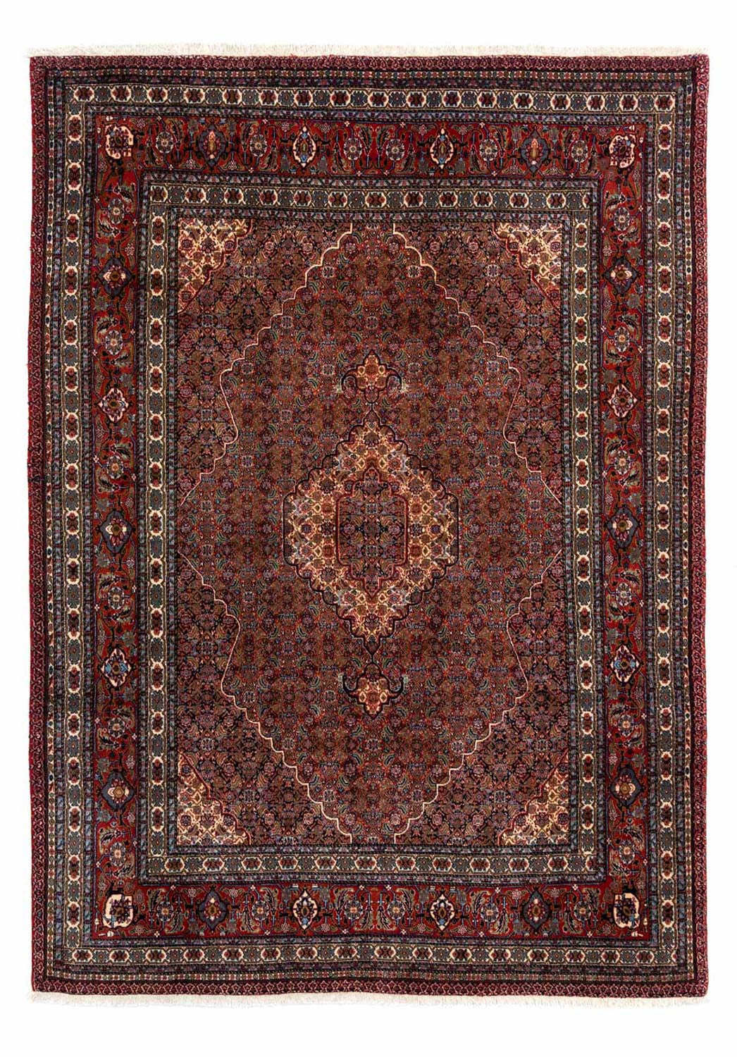 morgenland Wollteppich »Täbriz - 50 Raj Blumenmuster Beige 85 x 64 cm«, rec günstig online kaufen