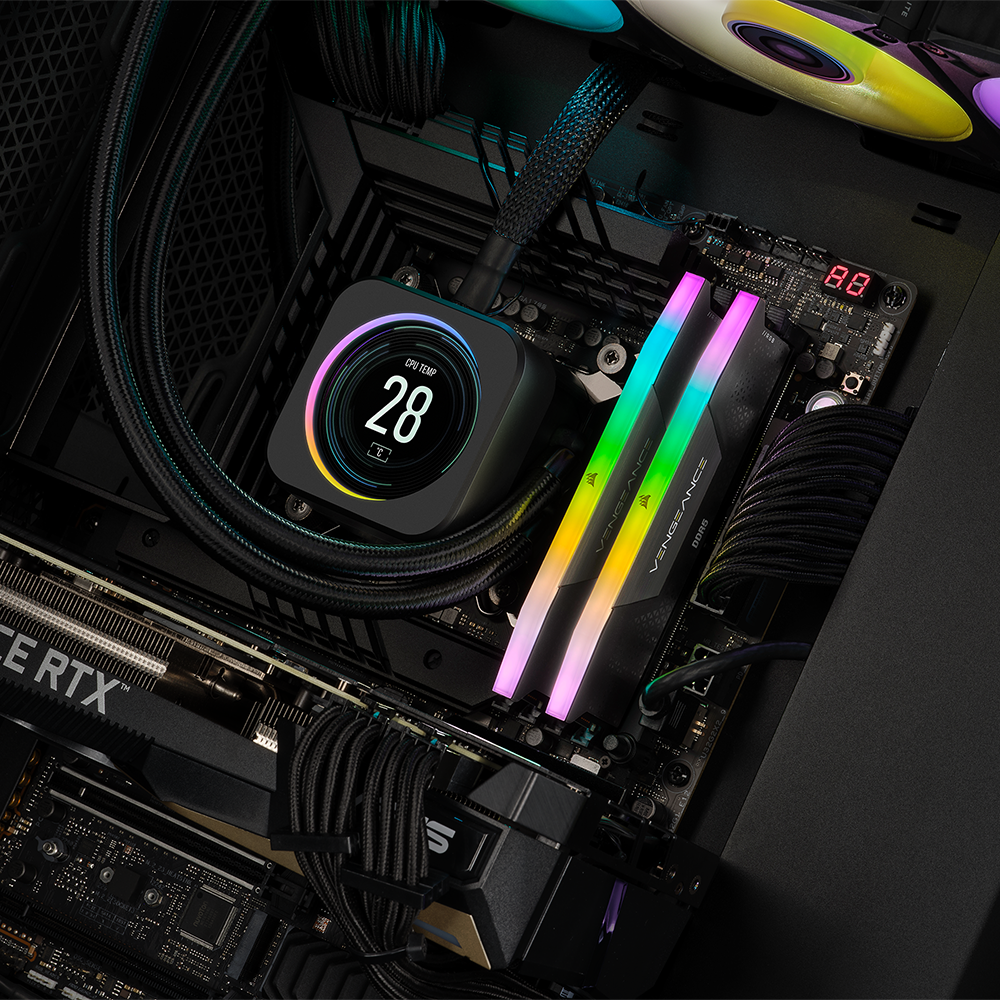 Corsair PC-Arbeitsspeicher »VENGEANCE RGB DDR5 Memory«, Kundenspezifische Leistungs-PCB