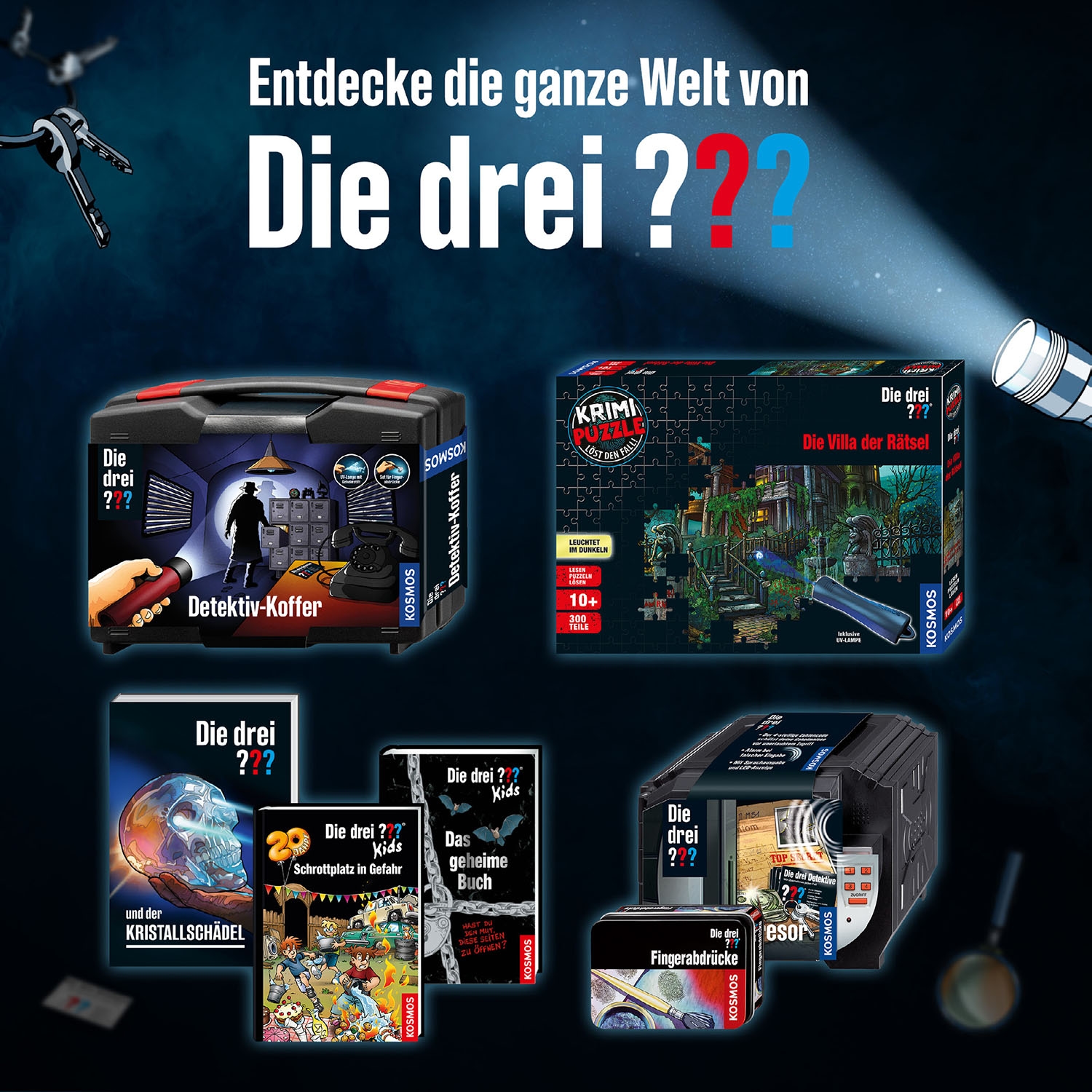Kosmos Experimentierkasten »Die drei ??? Alarm-Handschellen«