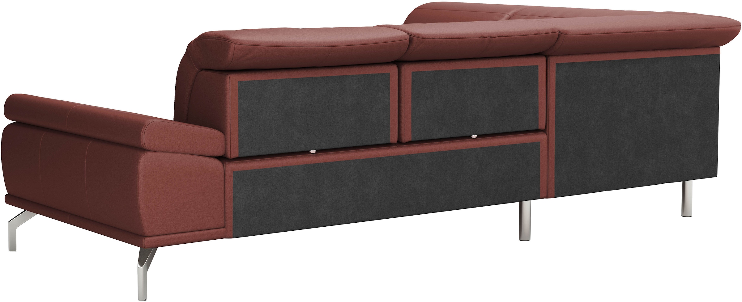 Places of Style Ecksofa »Caluna«, Inkl.Sitztiefenverstellung, wahlweise mit Kopf- und Armteilverstellung