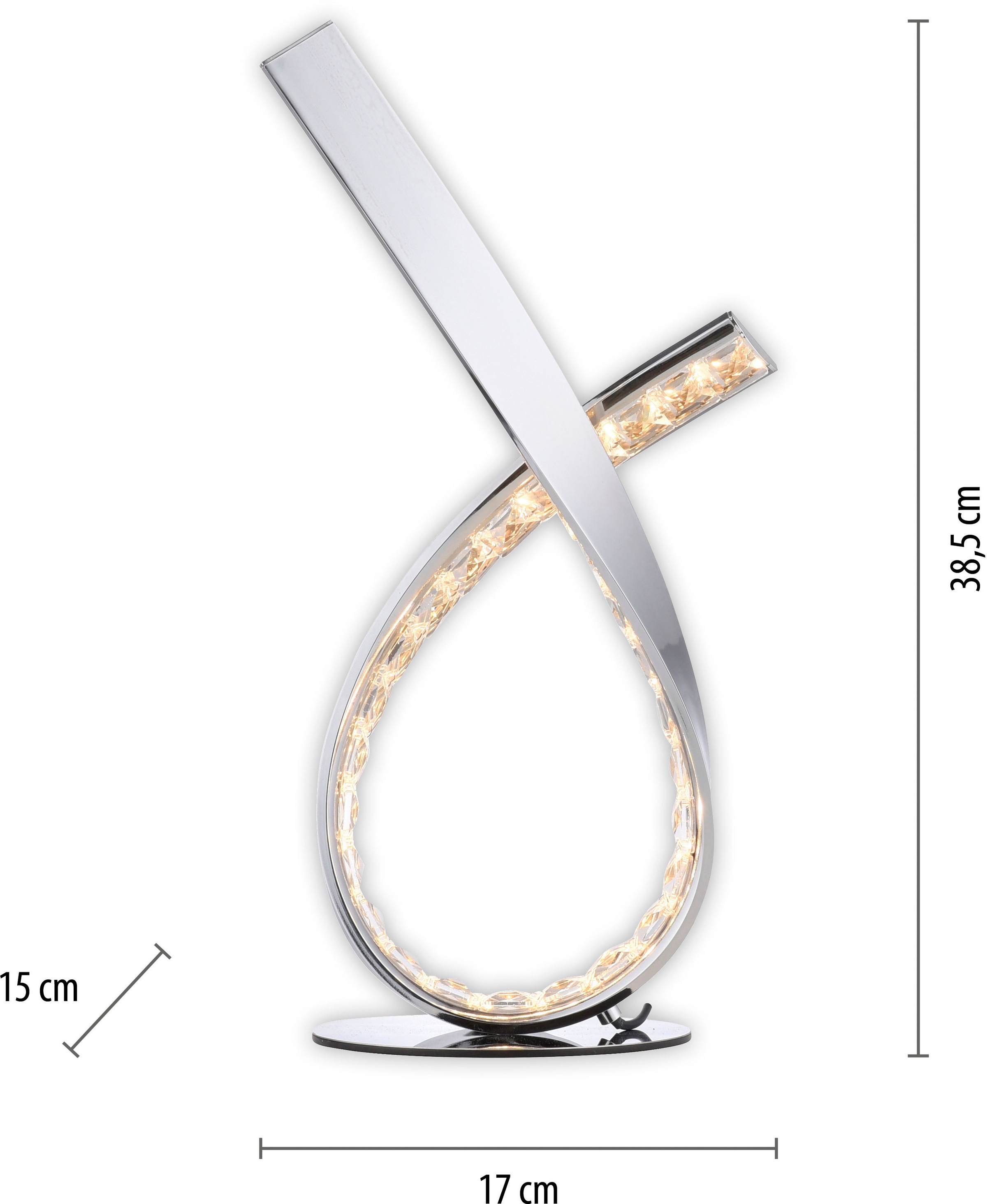 Paul Neuhaus Tischleuchte »BRILLA«, 1 flammig, Leuchtmittel LED-Board | LED fest integriert